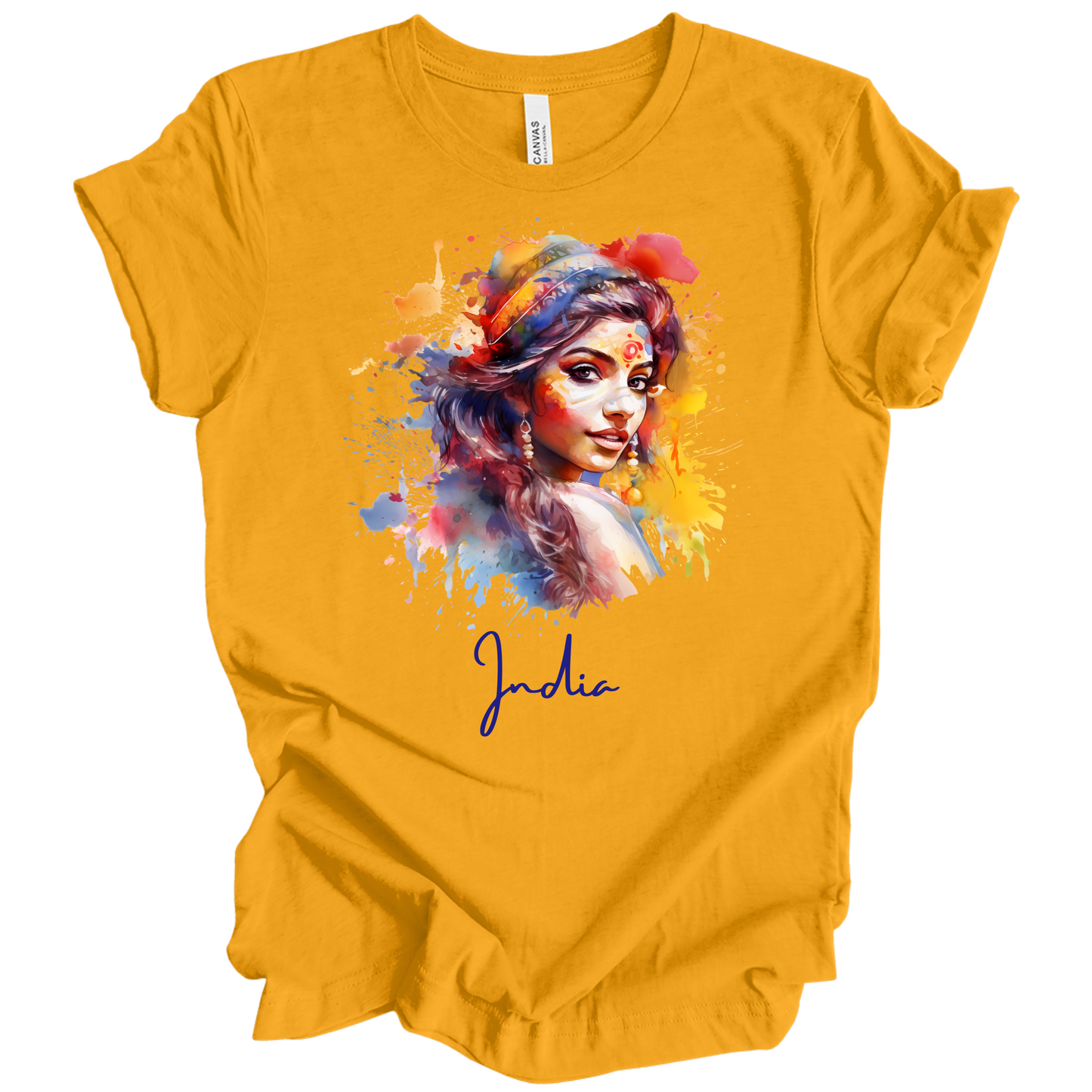 Holi Glow: Vibrant Beauty India Tee