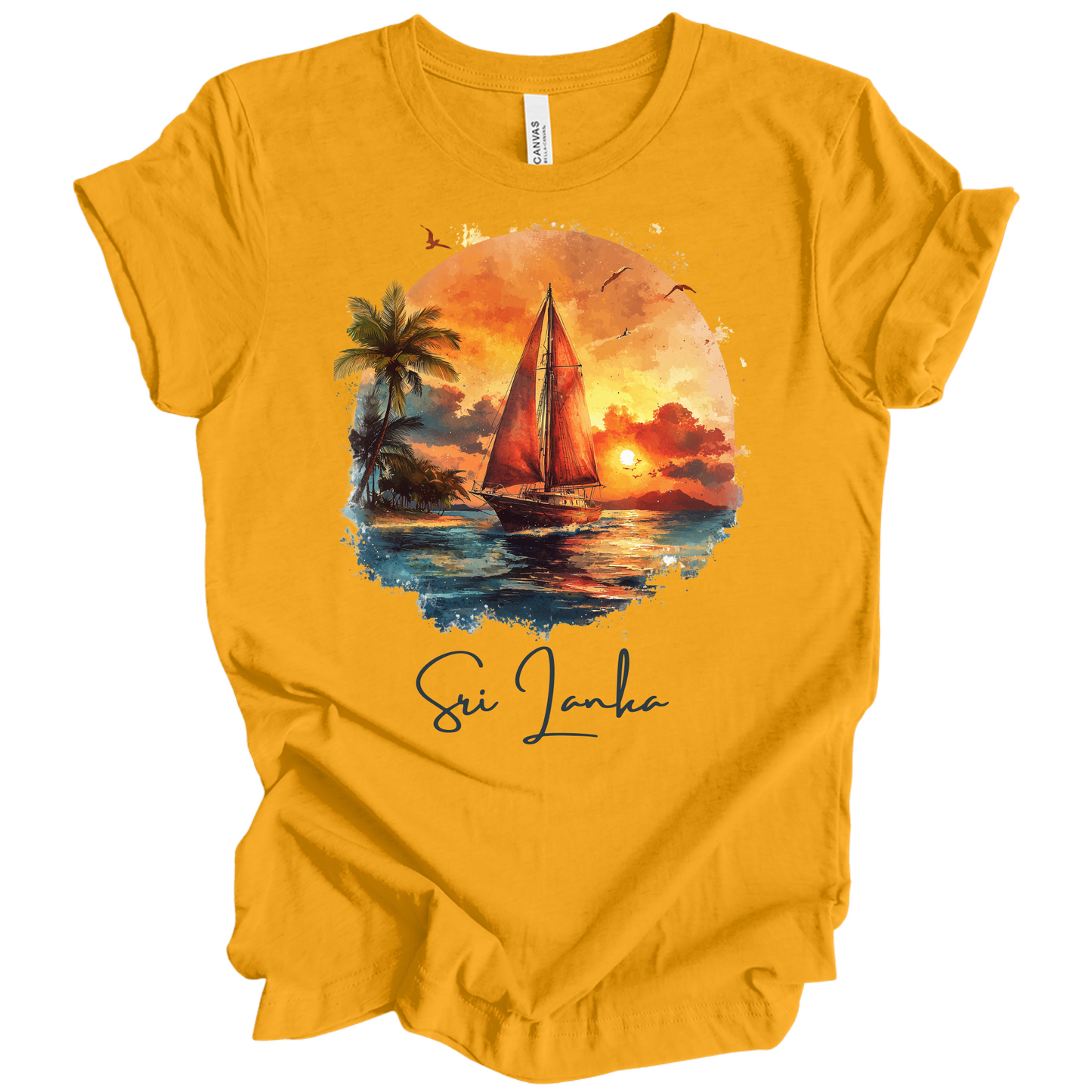 Sri Lanka Sunset Drift Tee