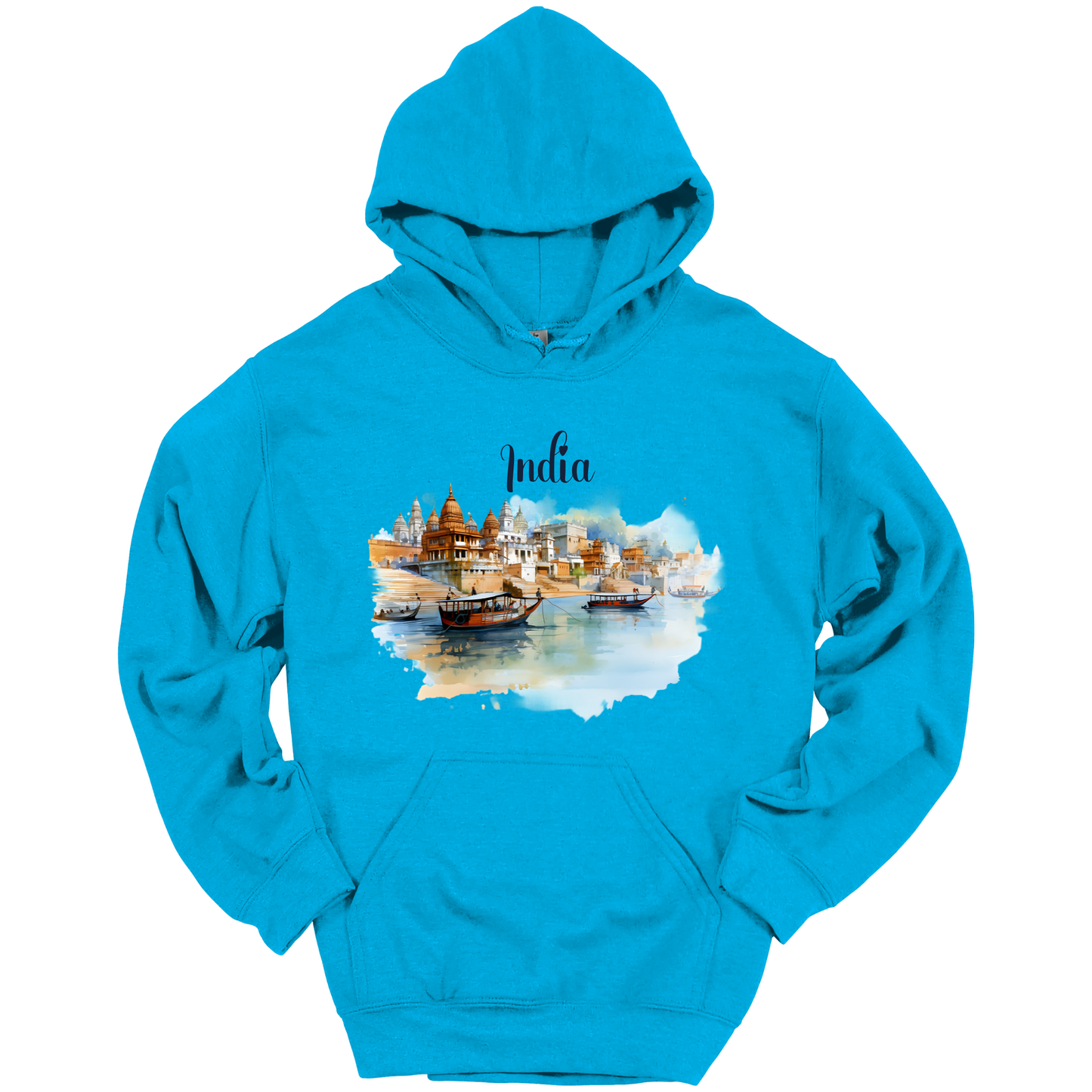 Sacred Waters: Ganga River India Hoodie