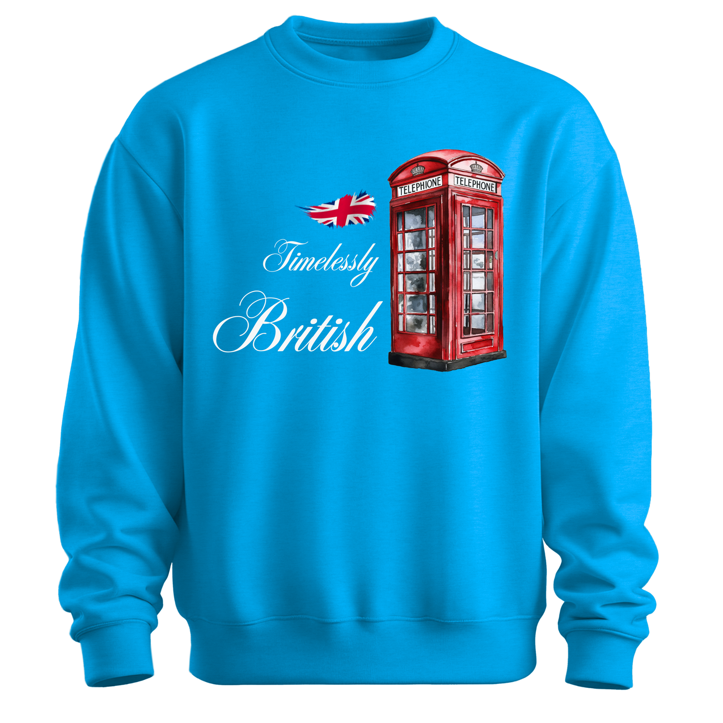 Timelessly British Red Phone Booth Unisex Sweatshirt