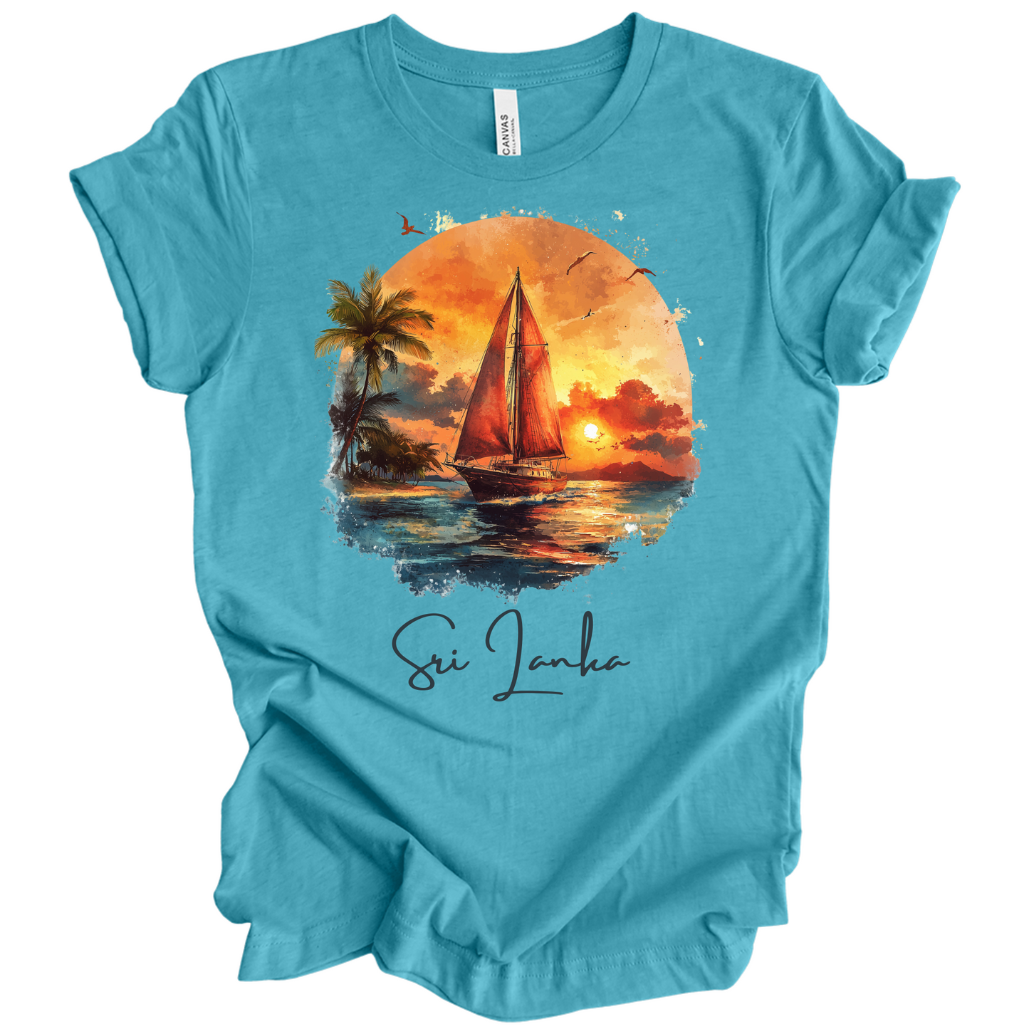 Sri Lanka Sunset Drift Tee