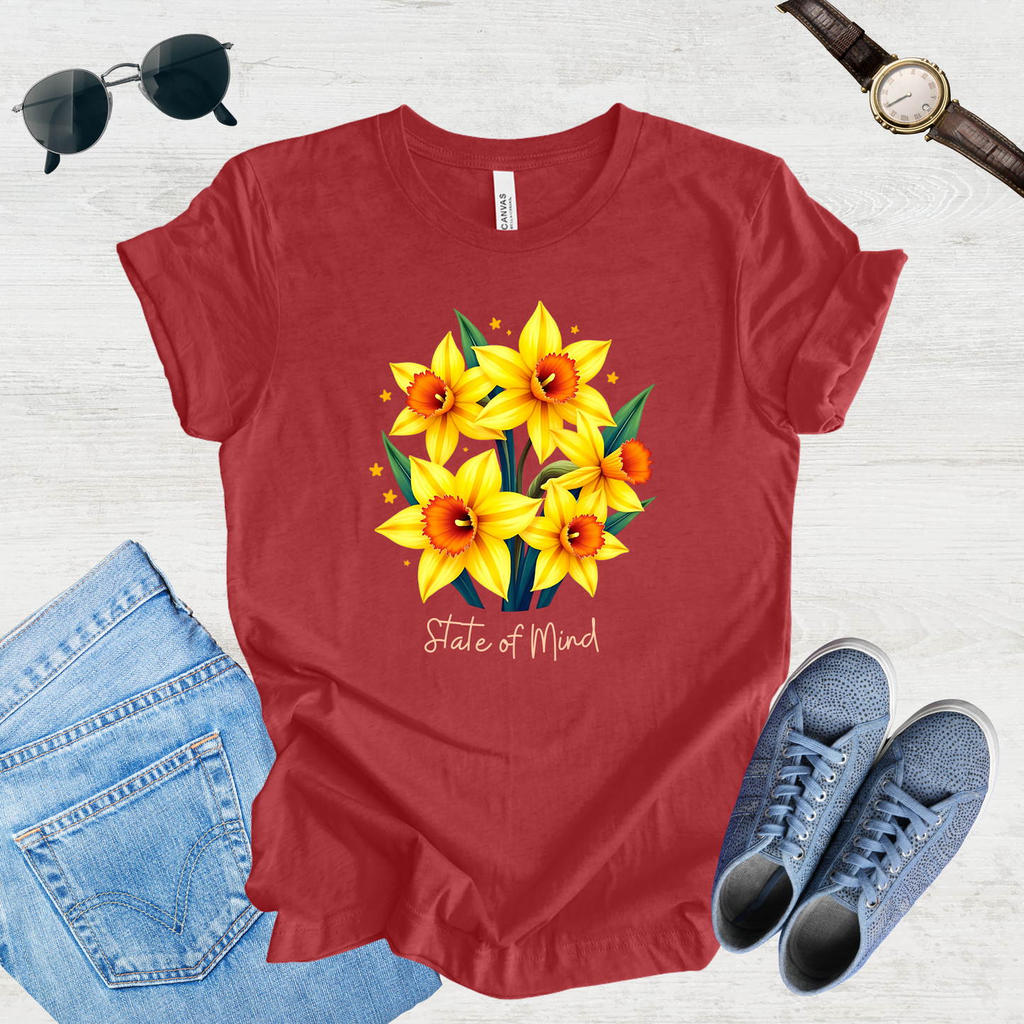 State of Mind Daffodil Bloom Tee