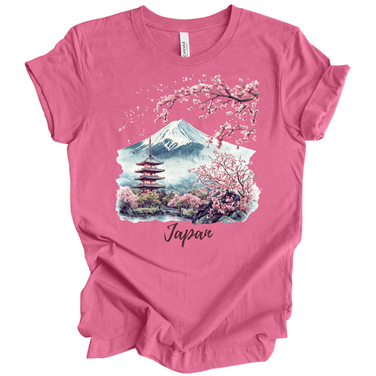 Serene Japan: Fuji & Temples Travel Tee