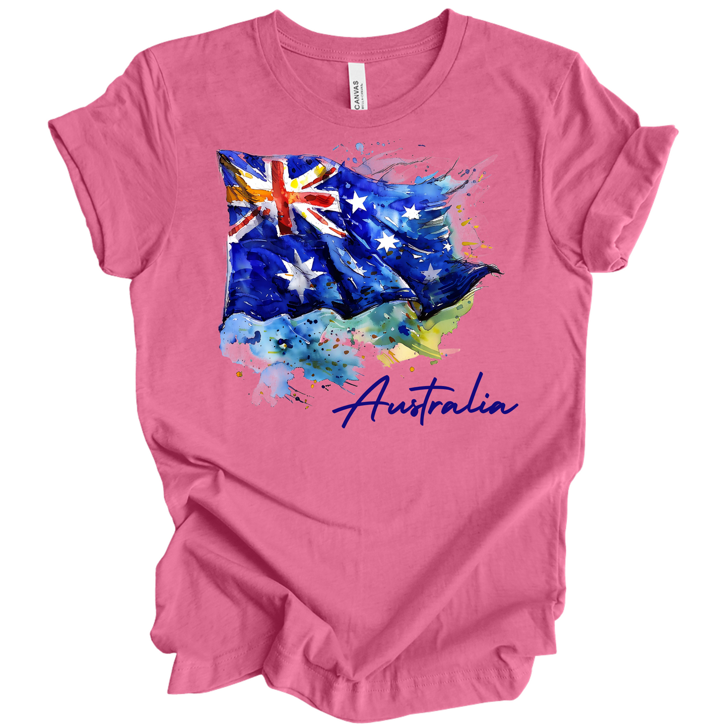 Aussie Pride Artistic Flag Tee