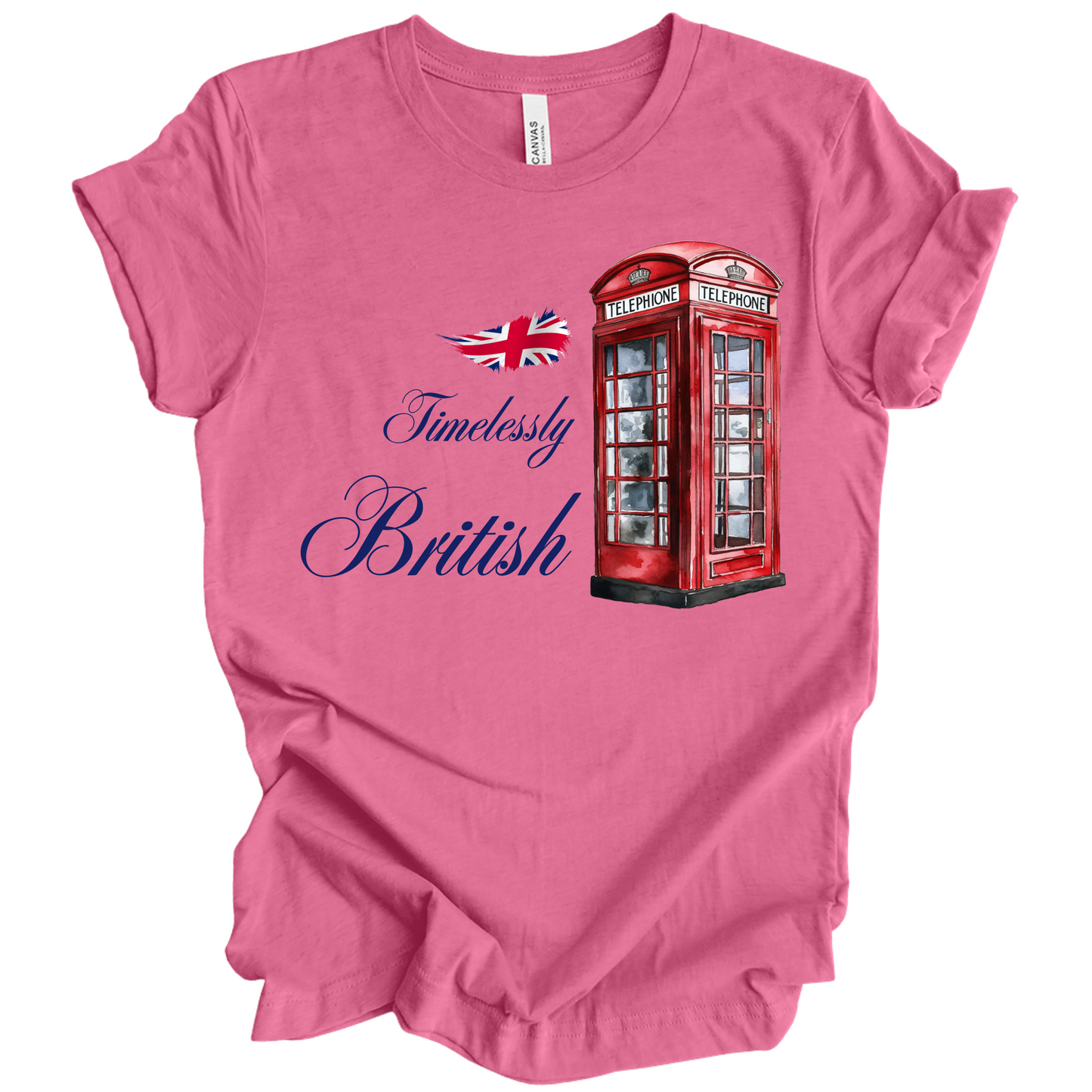 Timelessly British Red Phone Booth Unisex T-shirt
