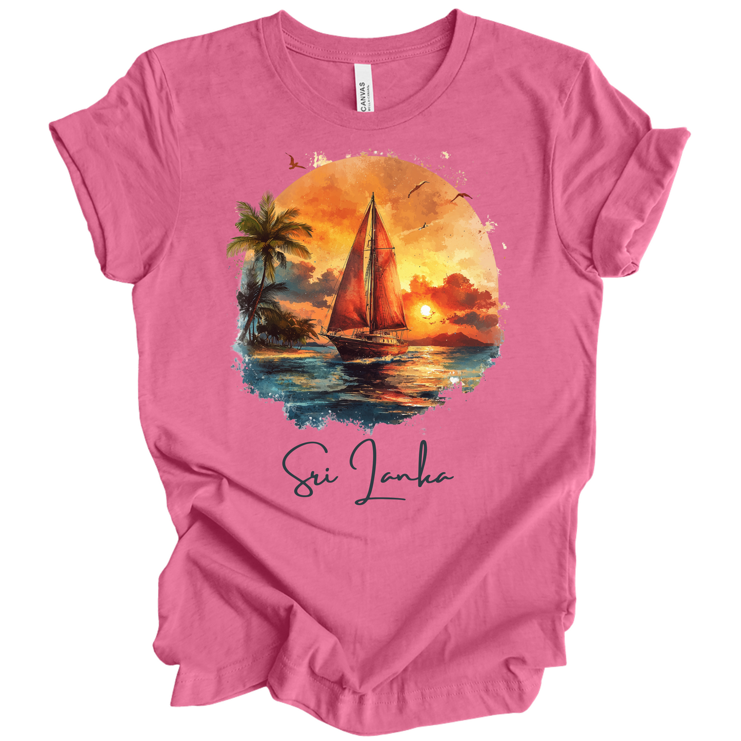 Sri Lanka Sunset Drift Tee