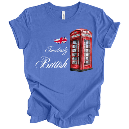 Timelessly British Red Phone Booth Unisex T-shirt
