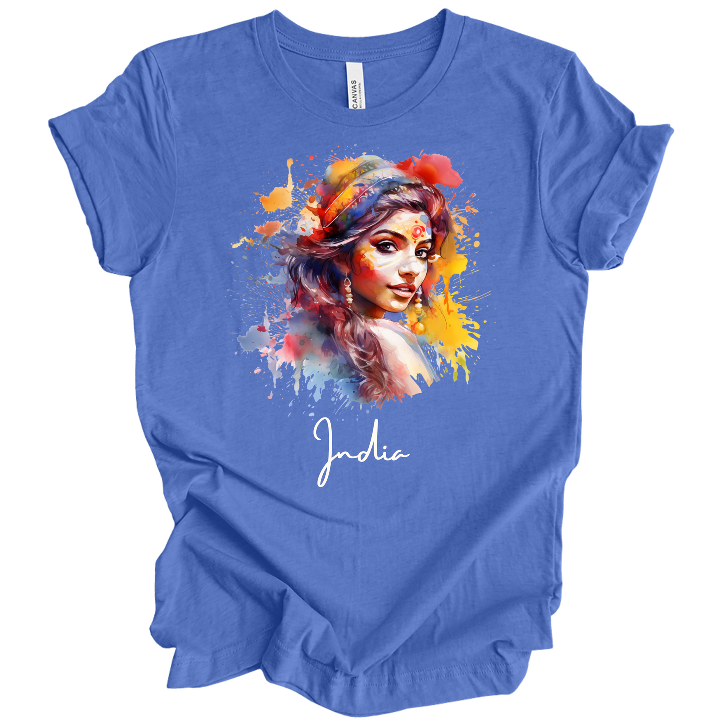 Holi Glow: Vibrant Beauty India Tee