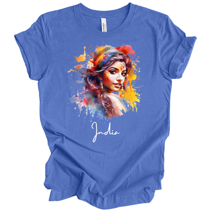 Holi Glow: Vibrant Beauty India Tee