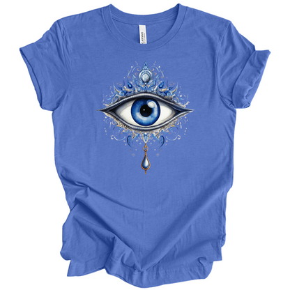 Mystic Gaze | Evil Eye Protection Tee – Boho Spiritual Streetwear