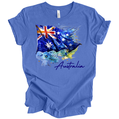 Aussie Pride Artistic Flag Tee