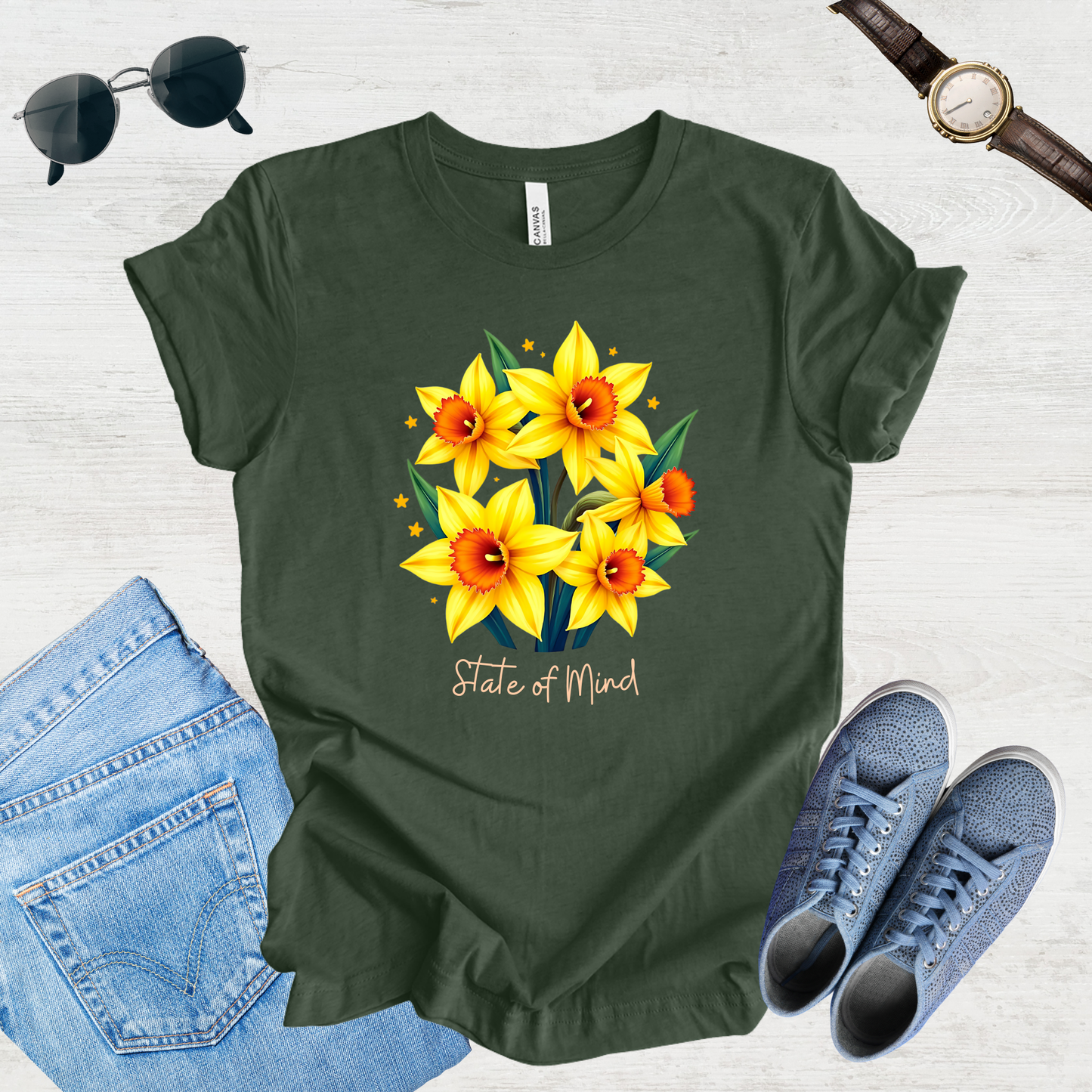 State of Mind Daffodil Bloom Tee