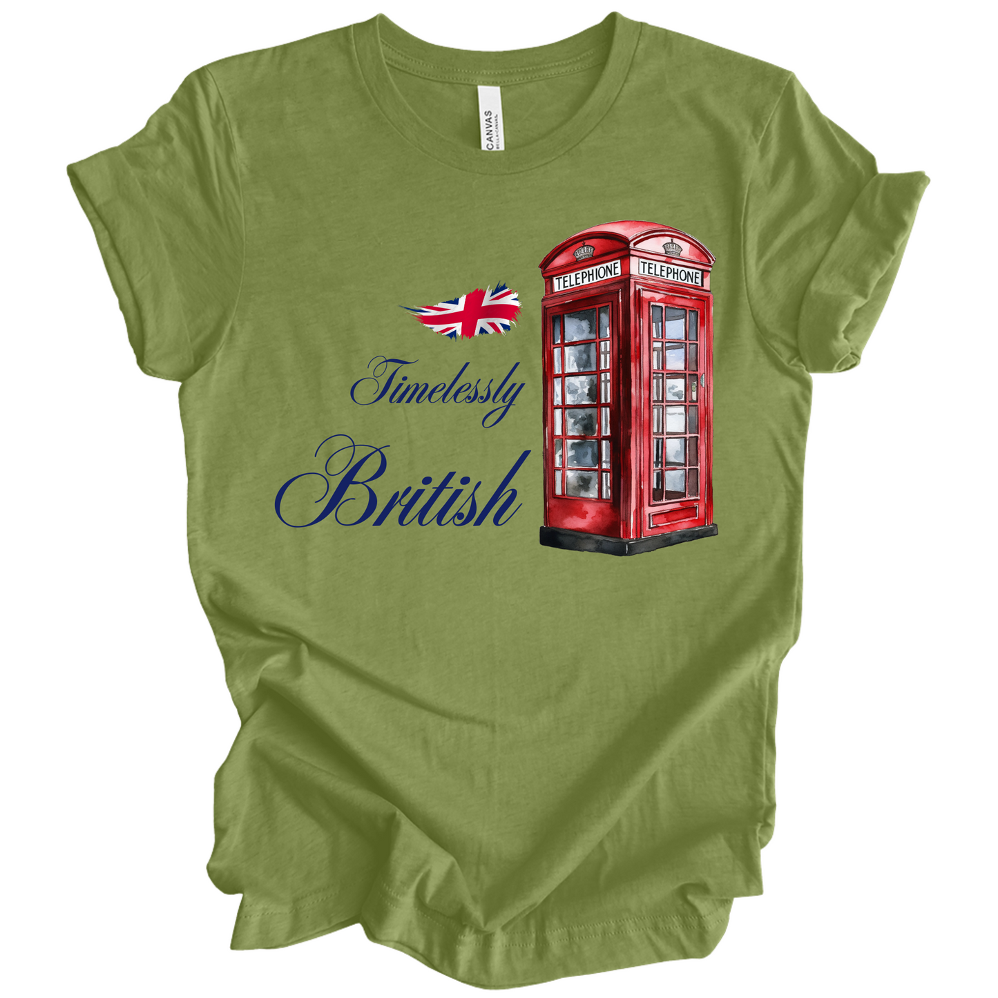 Timelessly British Red Phone Booth Unisex T-shirt