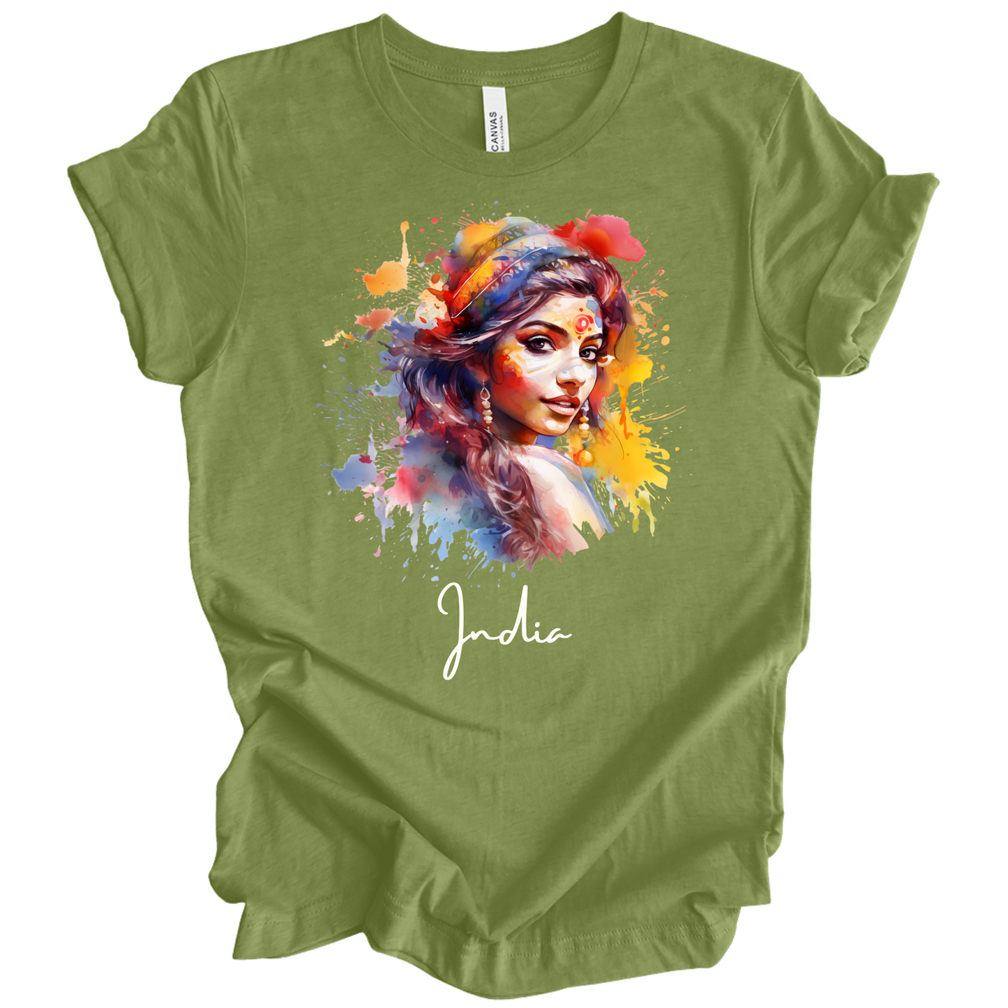 Holi Glow: Vibrant Beauty India Tee