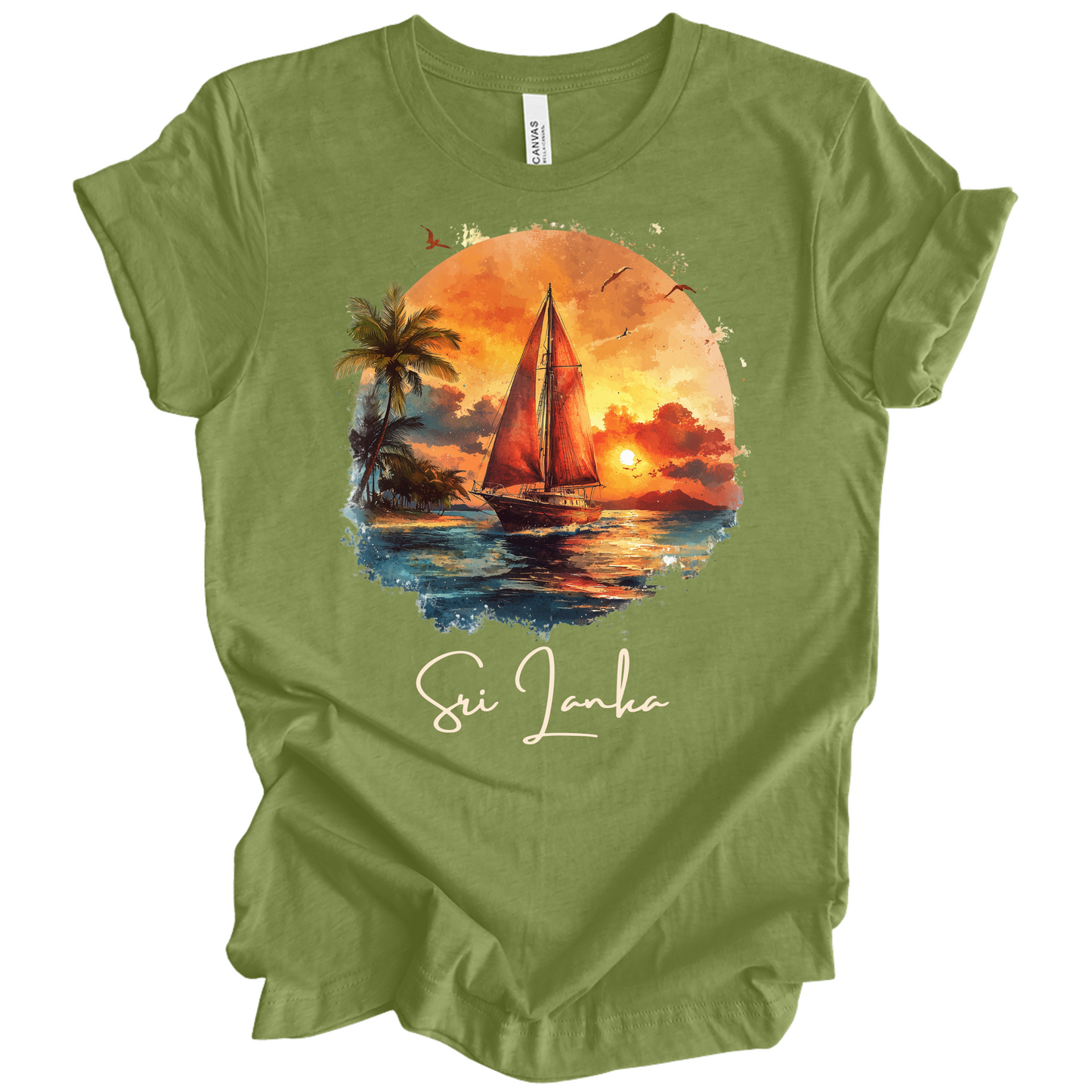 Sri Lanka Sunset Drift Tee