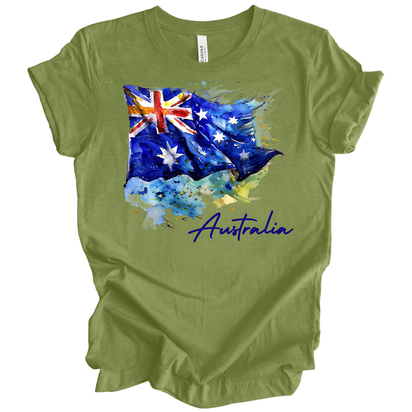 Aussie Pride Artistic Flag Tee