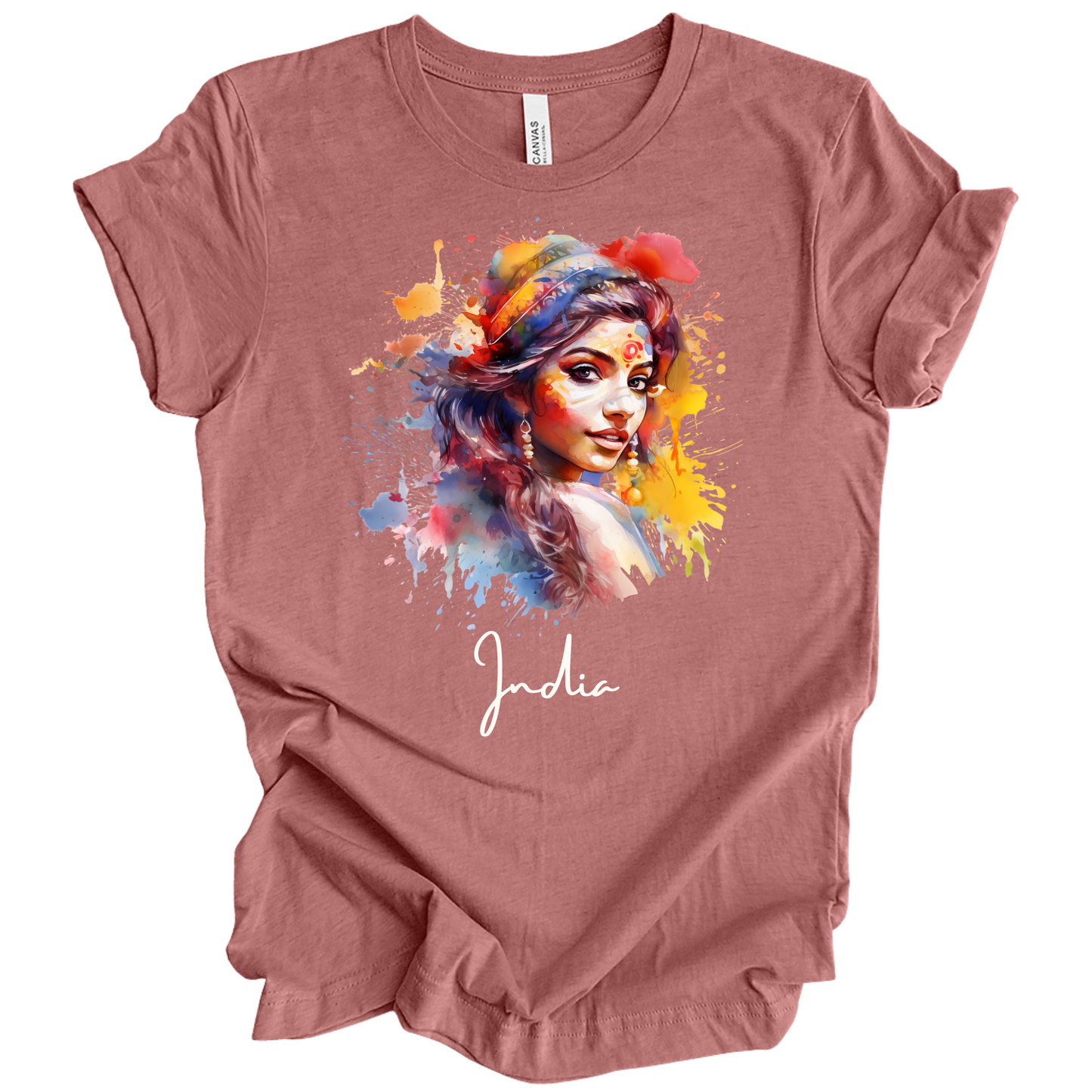 Holi Glow: Vibrant Beauty India Tee
