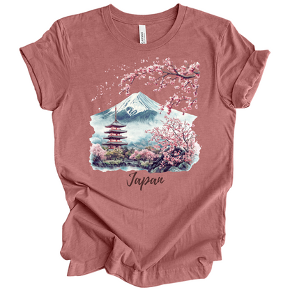 Serene Japan: Fuji & Temples Travel Tee