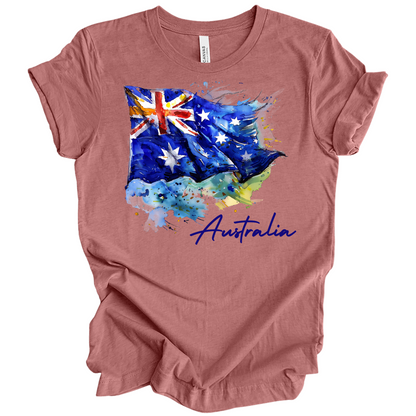 Aussie Pride Artistic Flag Tee