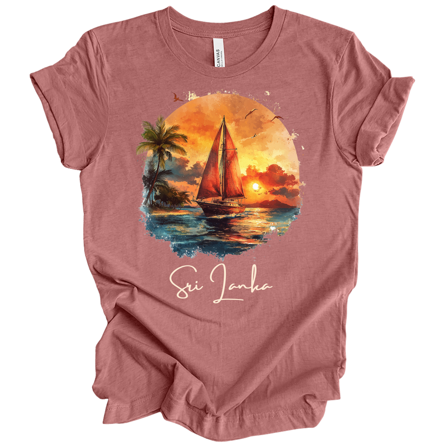 Sri Lanka Sunset Drift Tee