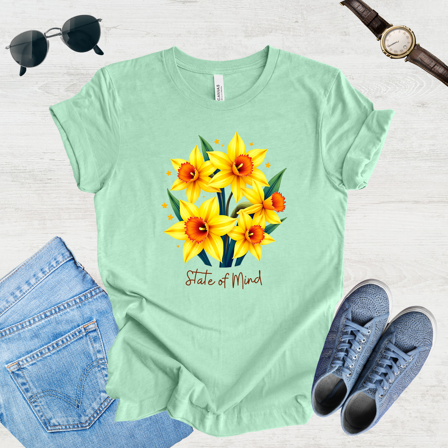 State of Mind Daffodil Bloom Tee