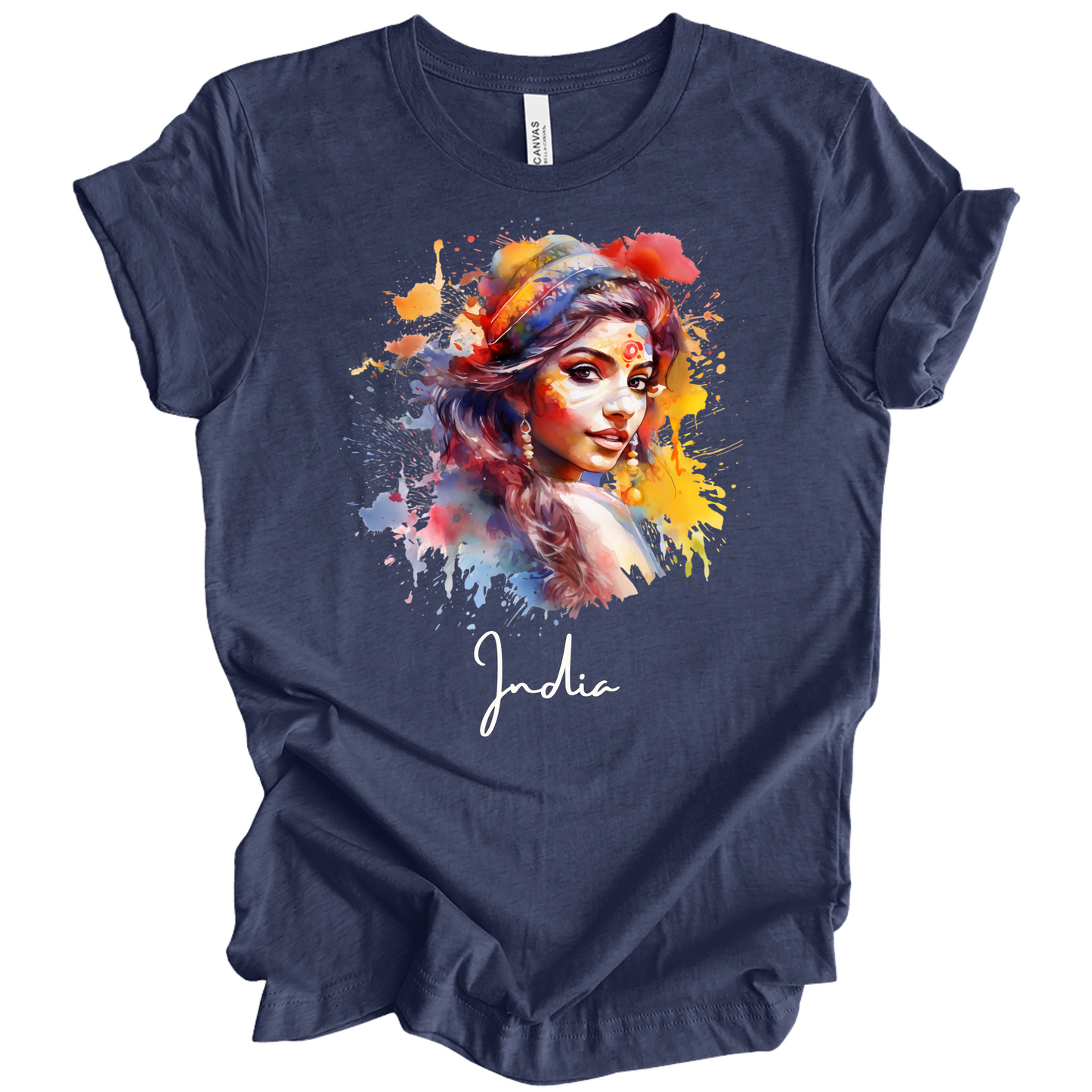 Holi Glow: Vibrant Beauty India Tee