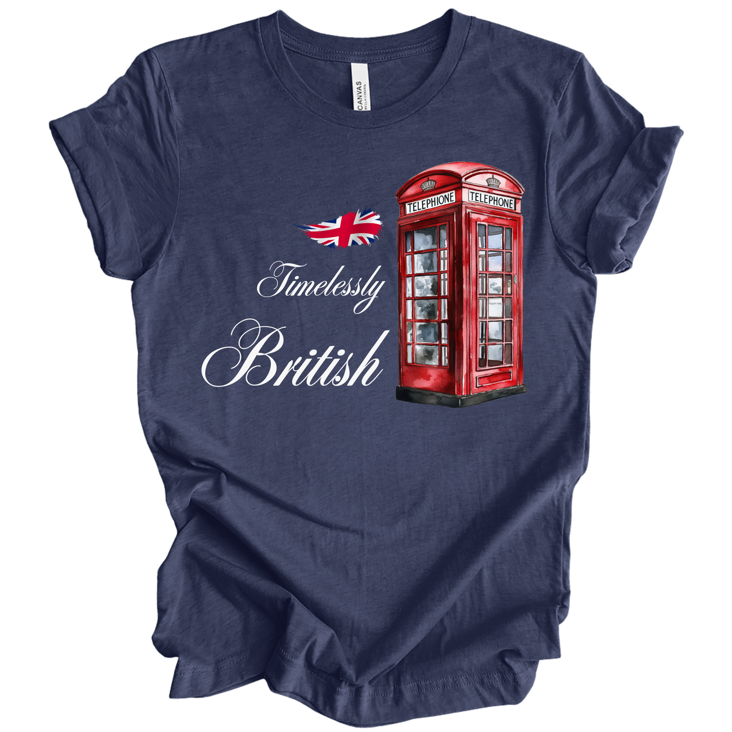 Timelessly British Red Phone Booth Unisex T-shirt