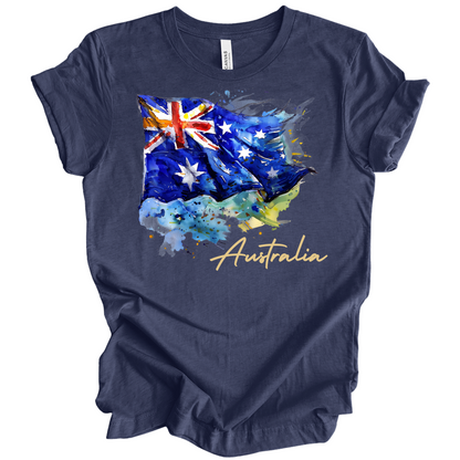 Aussie Pride Artistic Flag Tee