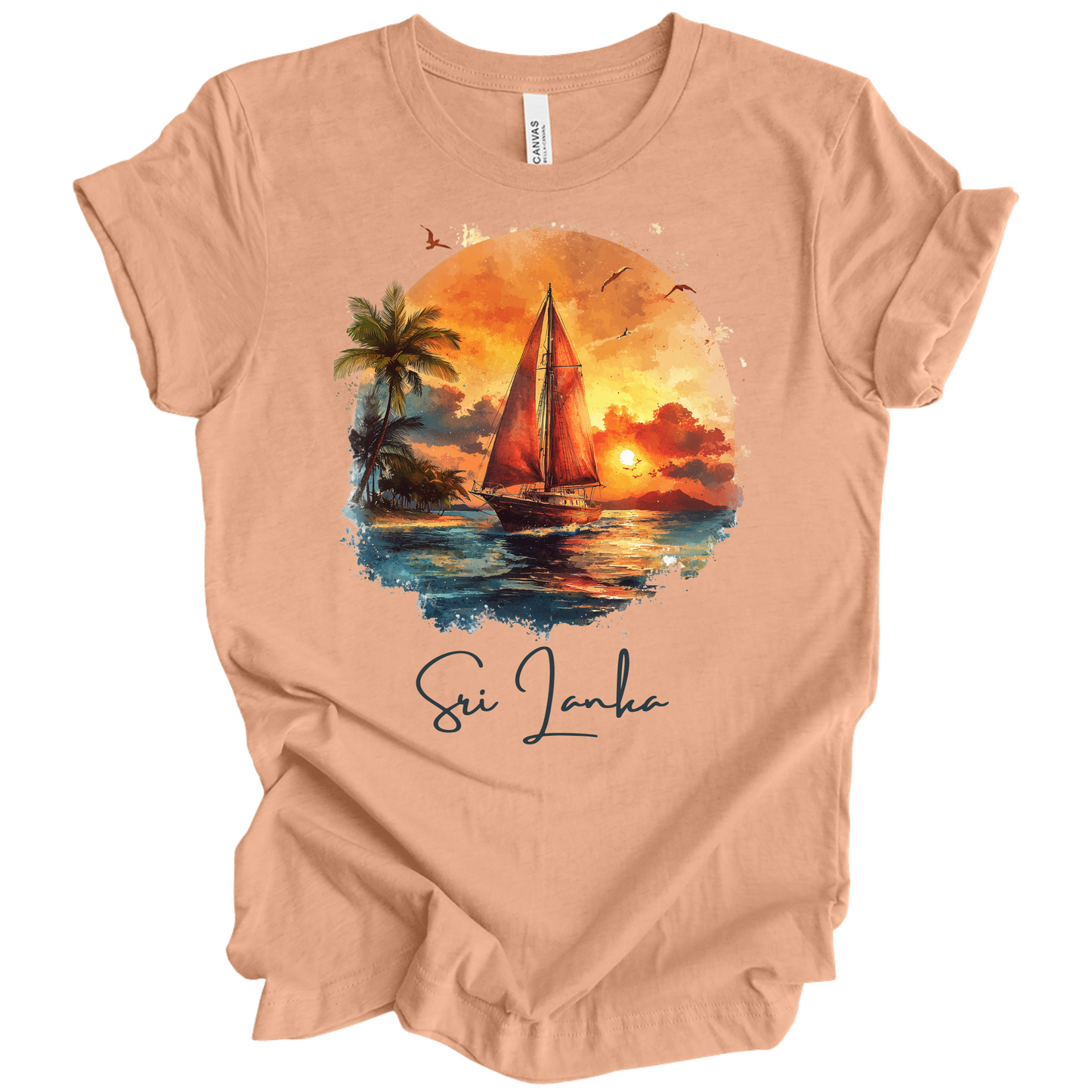 Sri Lanka Sunset Drift Tee