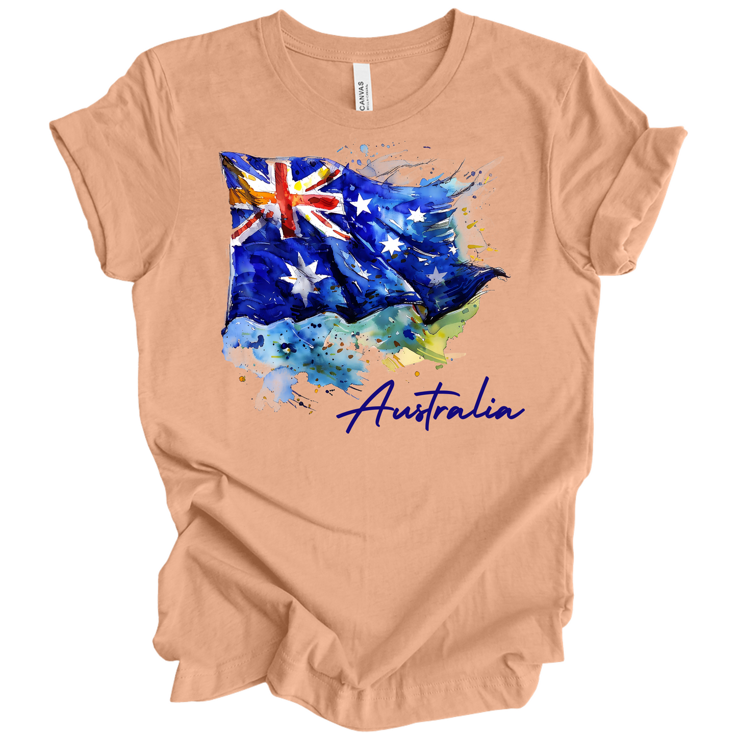 Aussie Pride Artistic Flag Tee