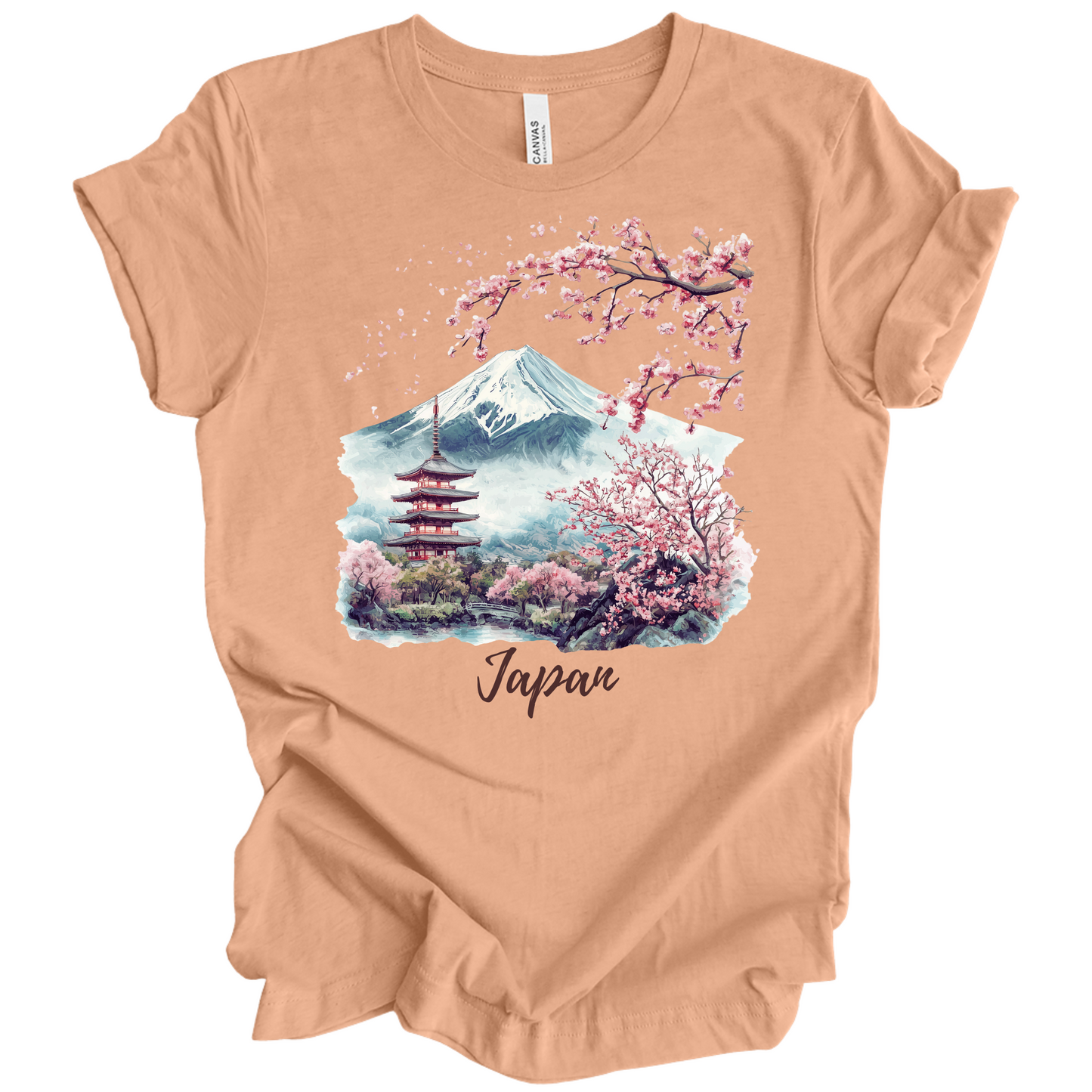 Serene Japan: Fuji & Temples Travel Tee