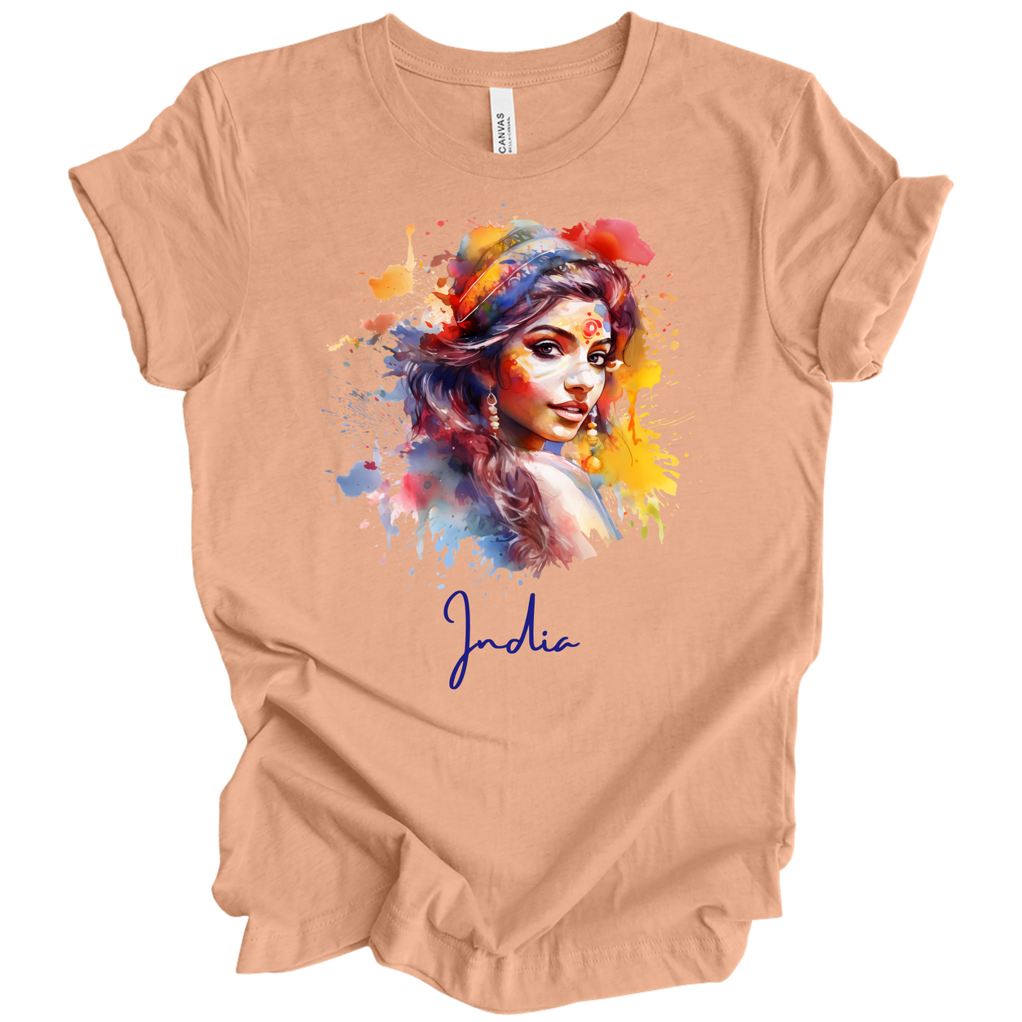 Holi Glow: Vibrant Beauty India Tee