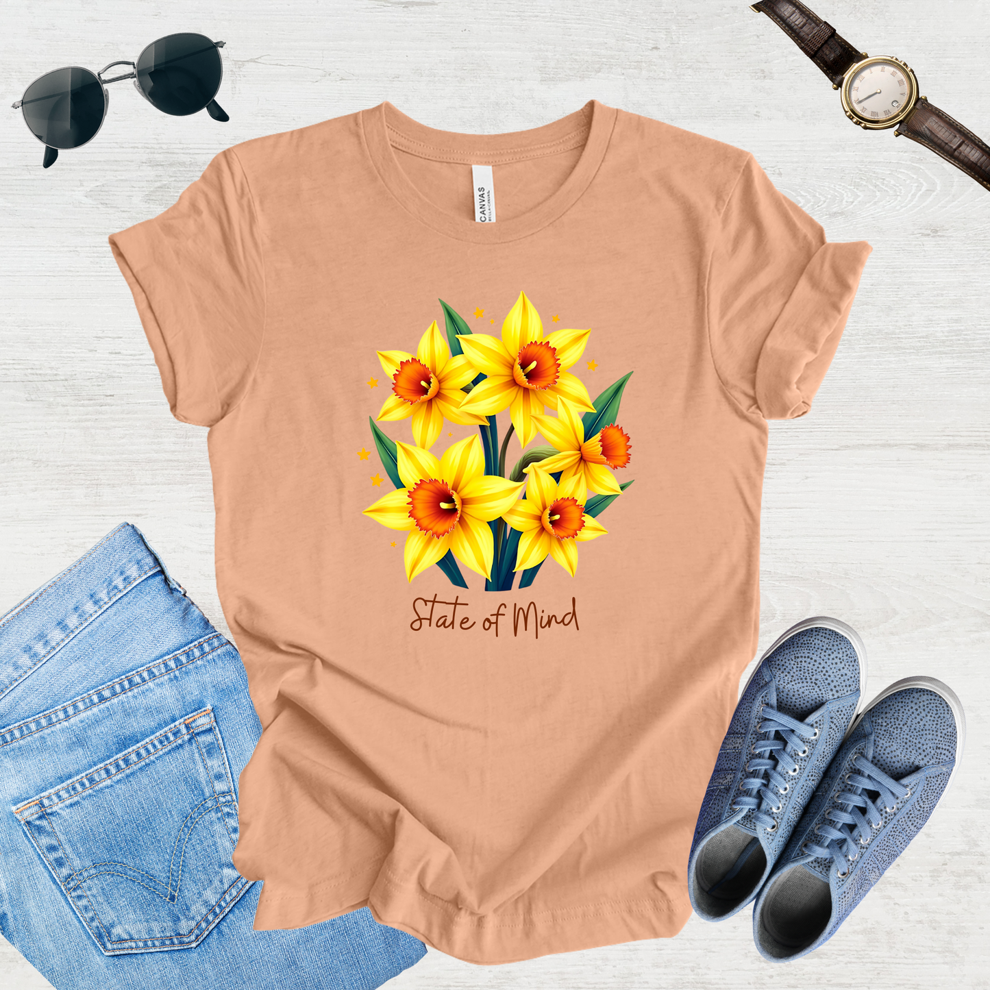State of Mind Daffodil Bloom Tee