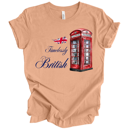 Timelessly British Red Phone Booth Unisex T-shirt