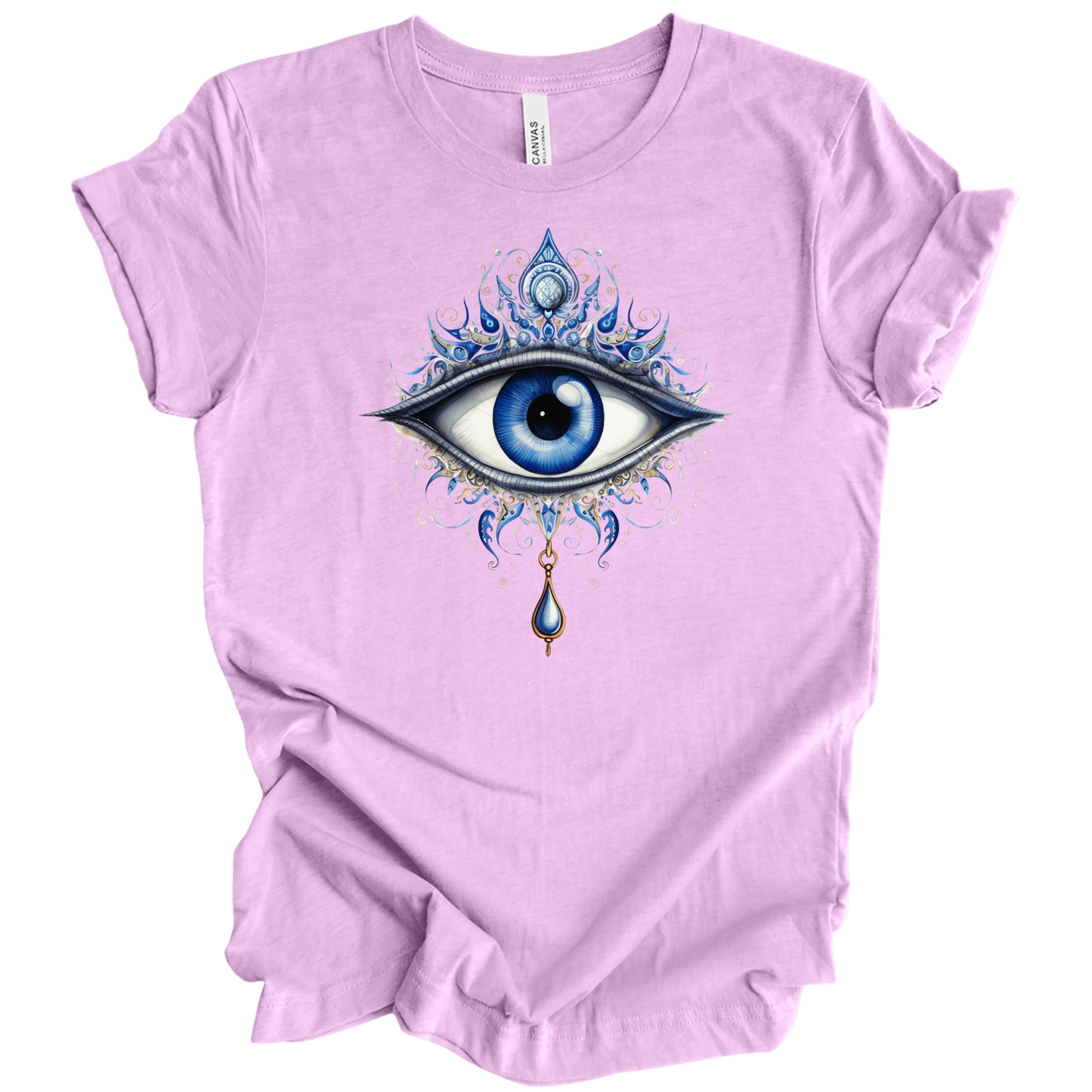 Mystic Gaze | Evil Eye Protection Tee – Boho Spiritual Streetwear