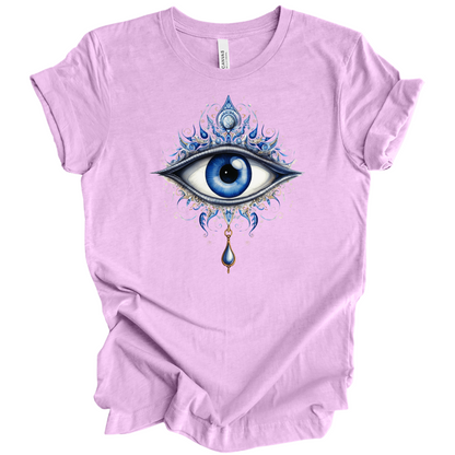 Mystic Gaze | Evil Eye Protection Tee – Boho Spiritual Streetwear