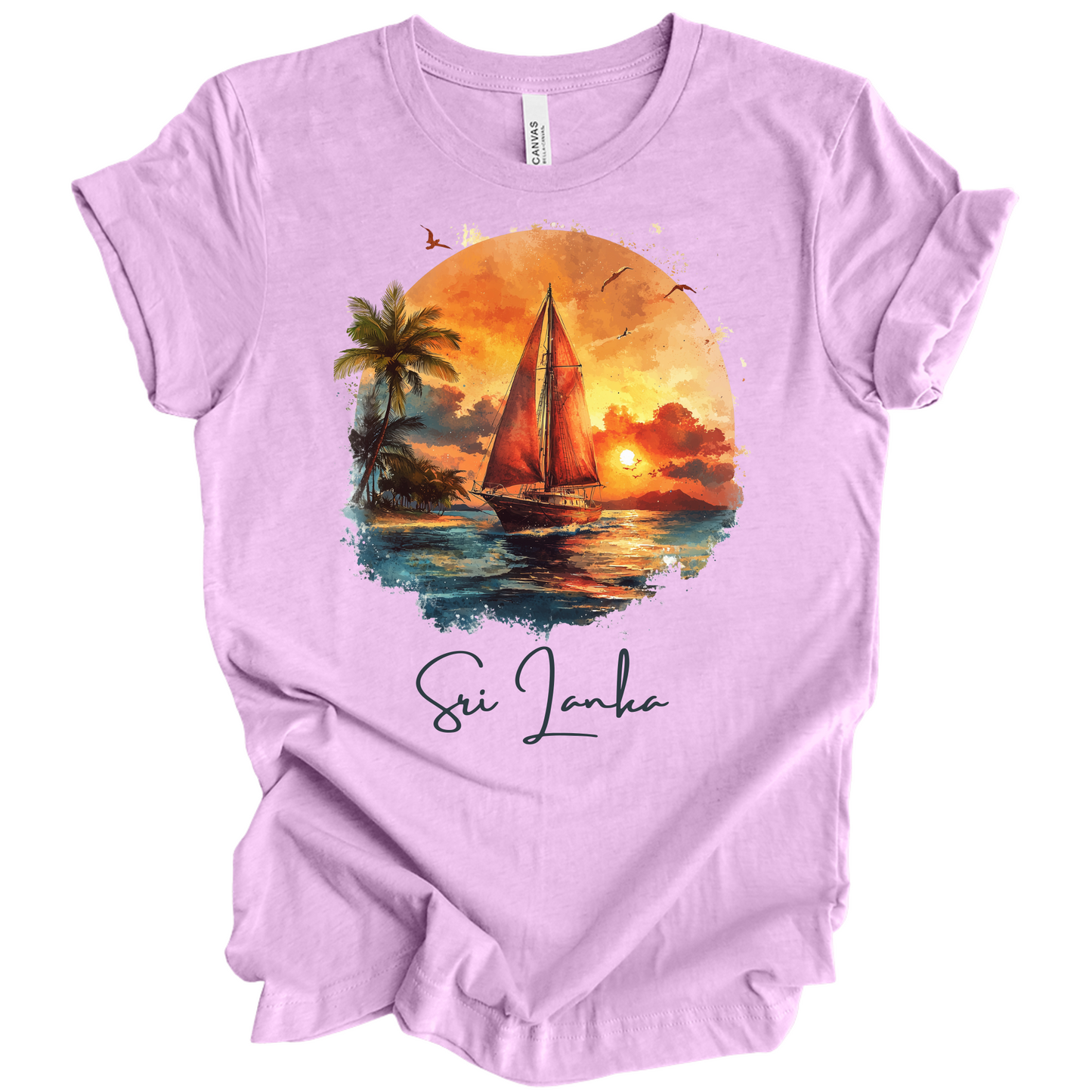 Sri Lanka Sunset Drift Tee