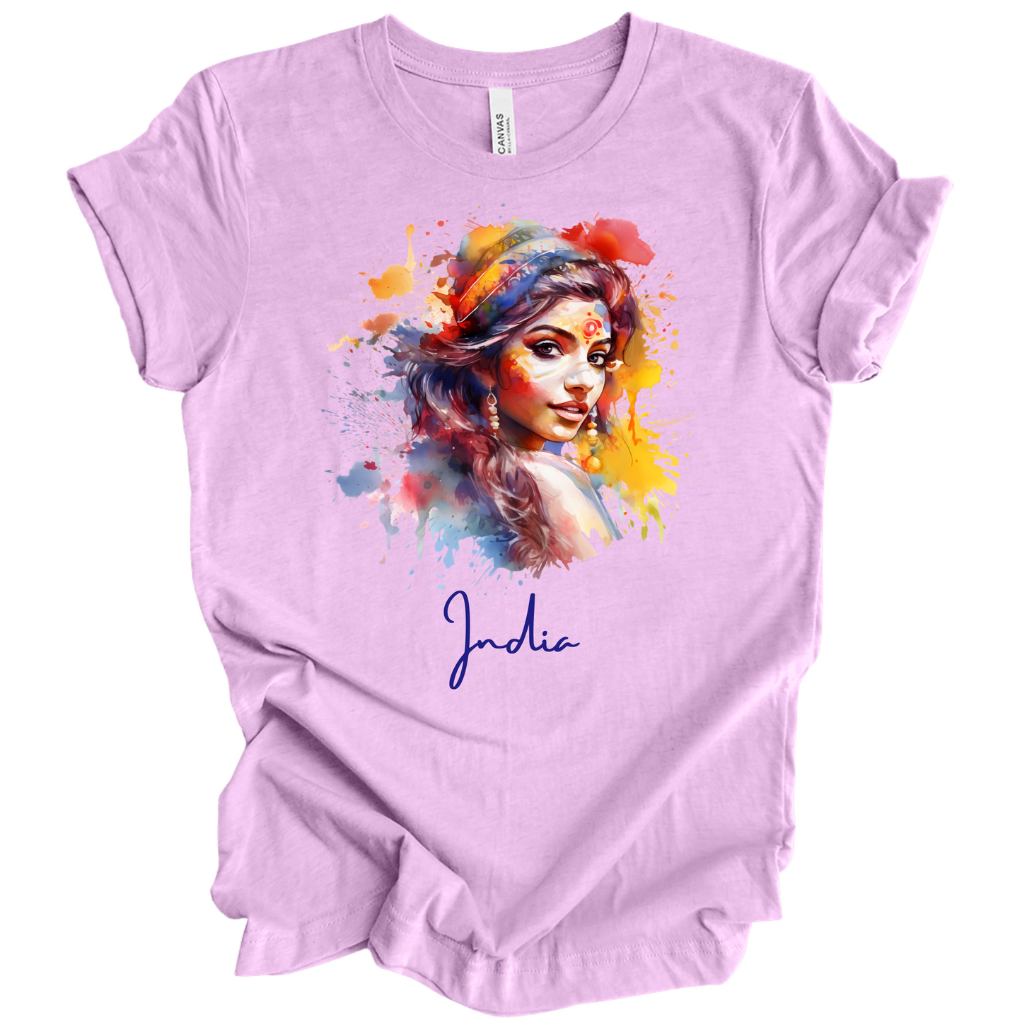Holi Glow: Vibrant Beauty India Tee