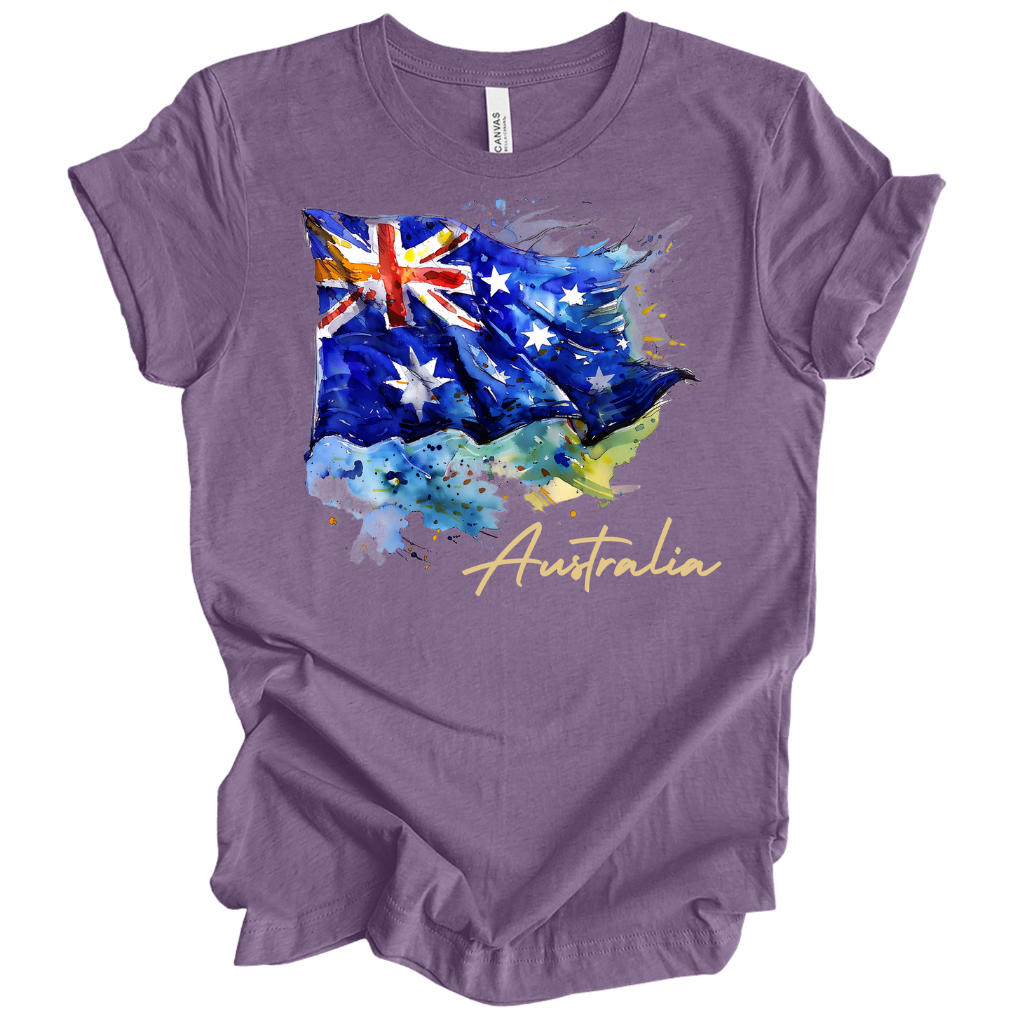Aussie Pride Artistic Flag Tee