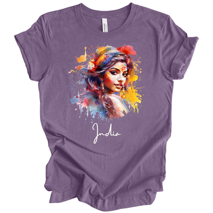 Holi Glow: Vibrant Beauty India Tee