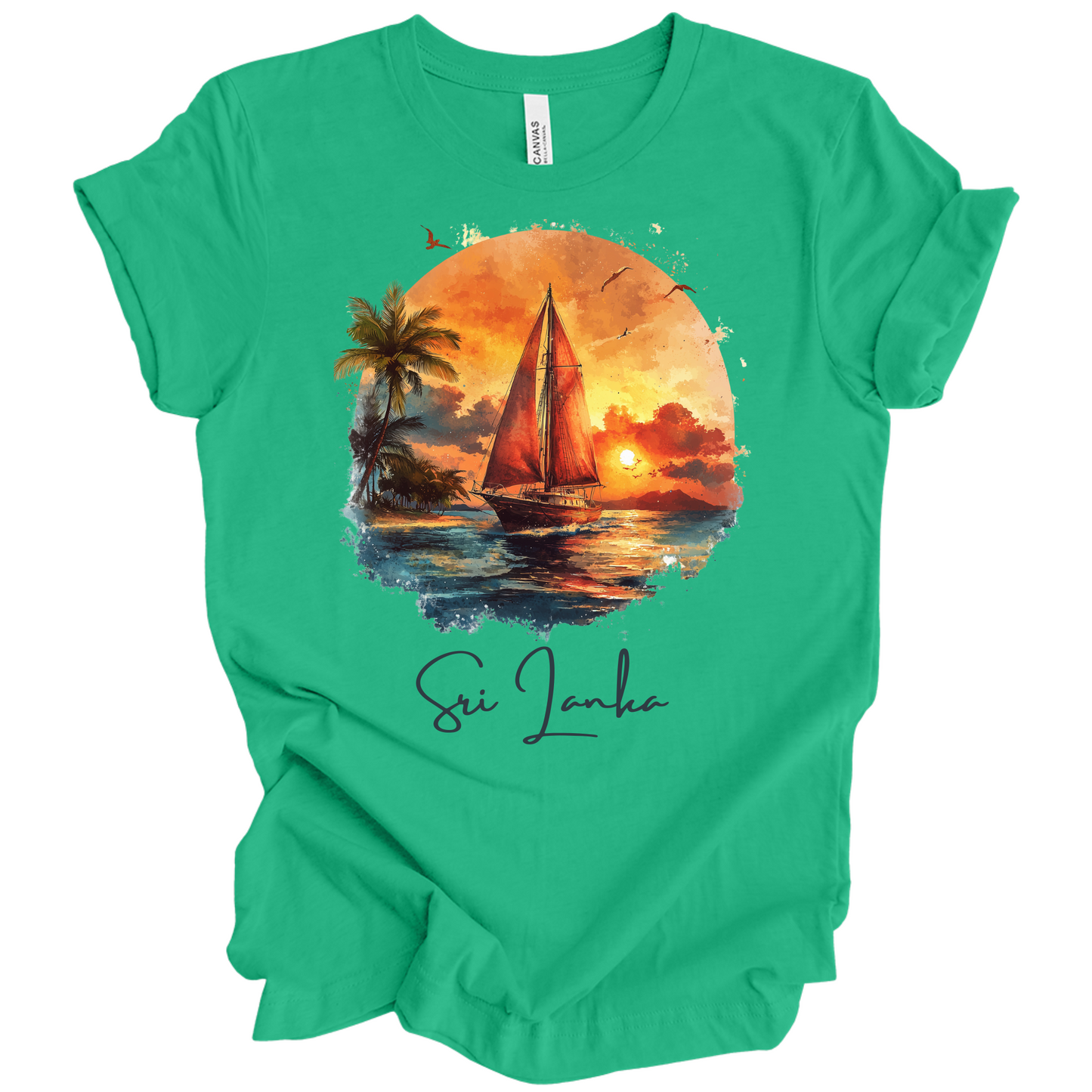 Sri Lanka Sunset Drift Tee