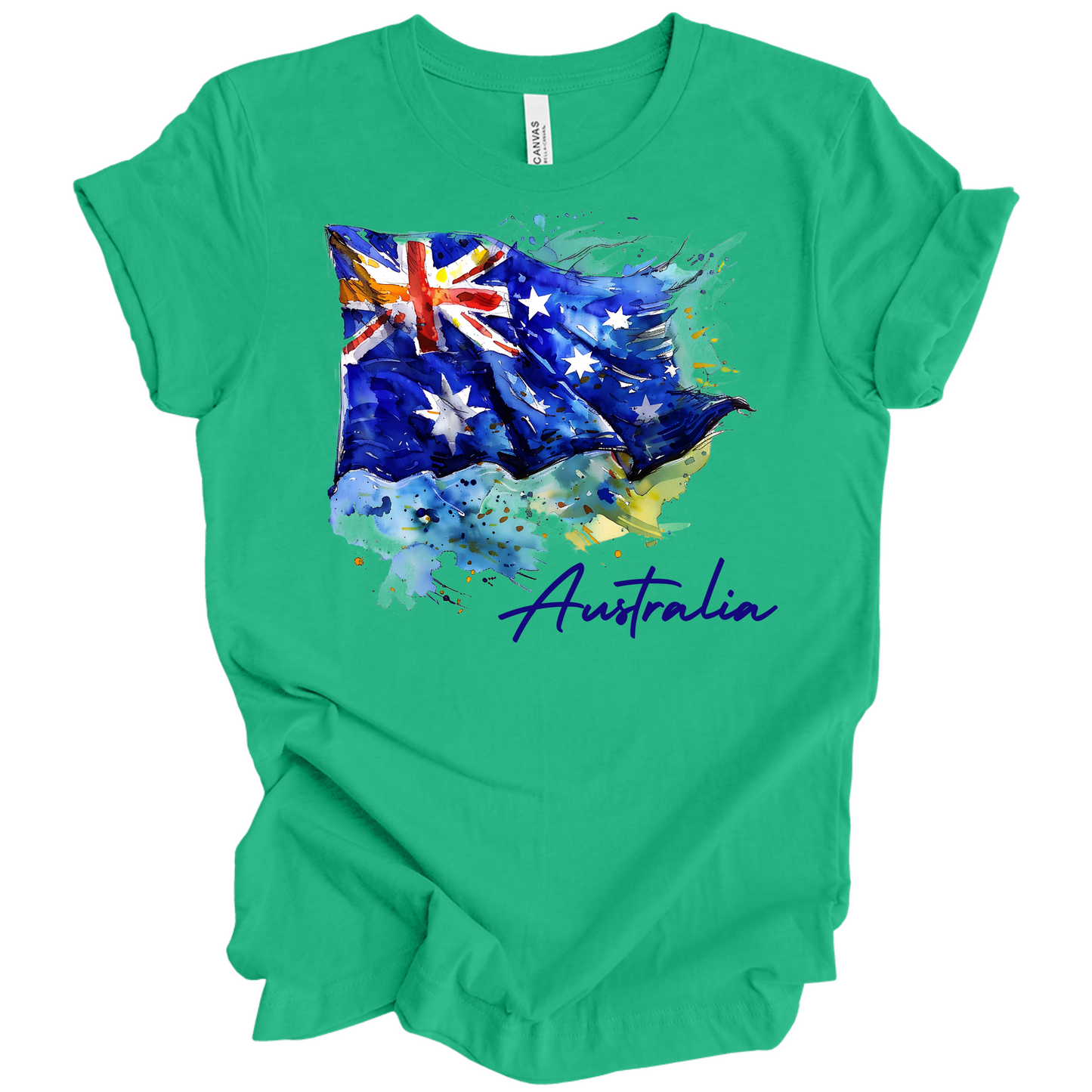 Aussie Pride Artistic Flag Tee
