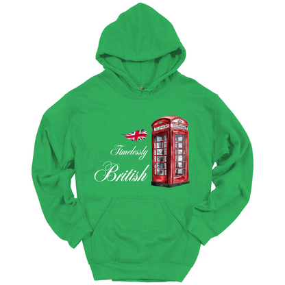 Timelessly British Red Phone Booth Unisex Hoodie