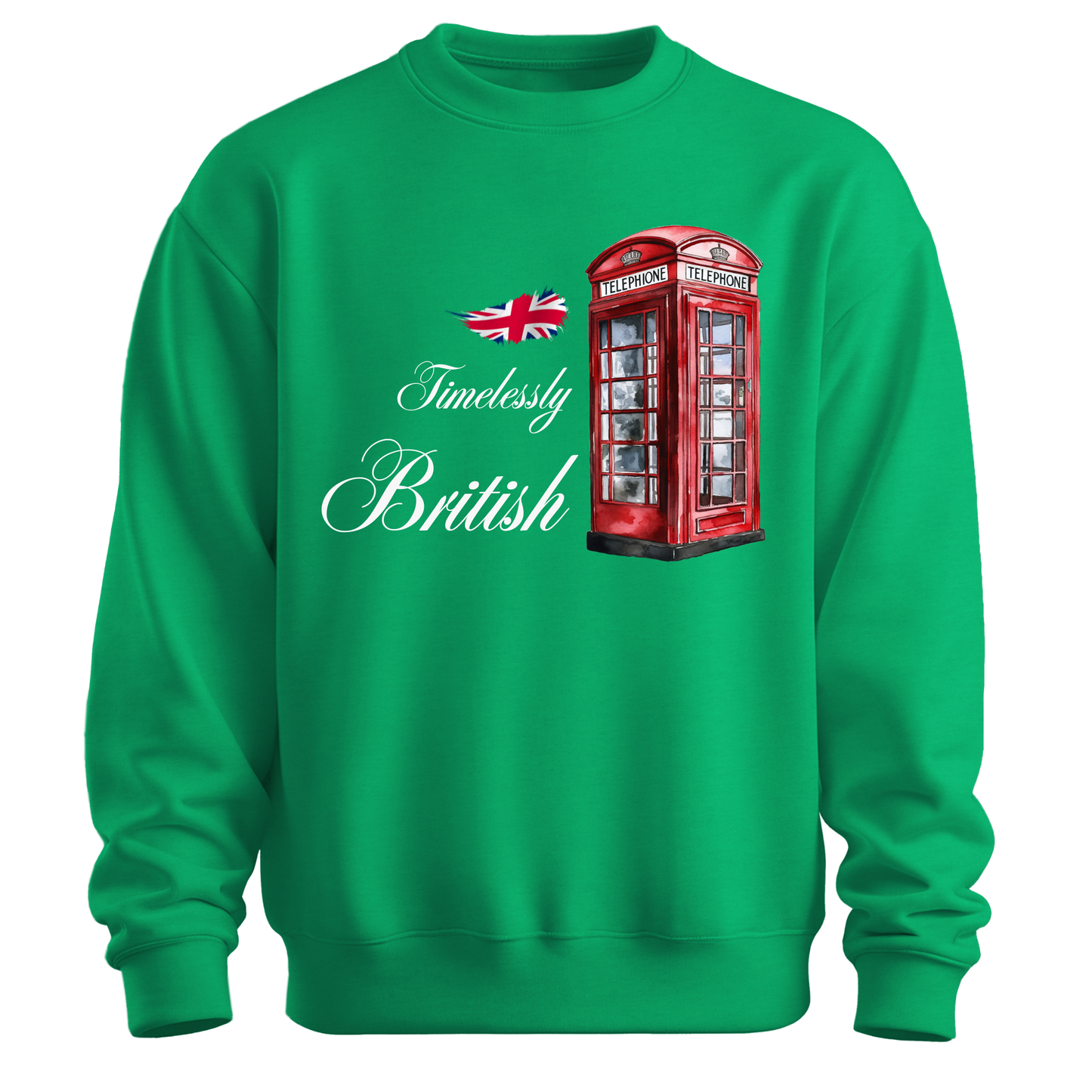 Timelessly British Red Phone Booth Unisex Sweatshirt