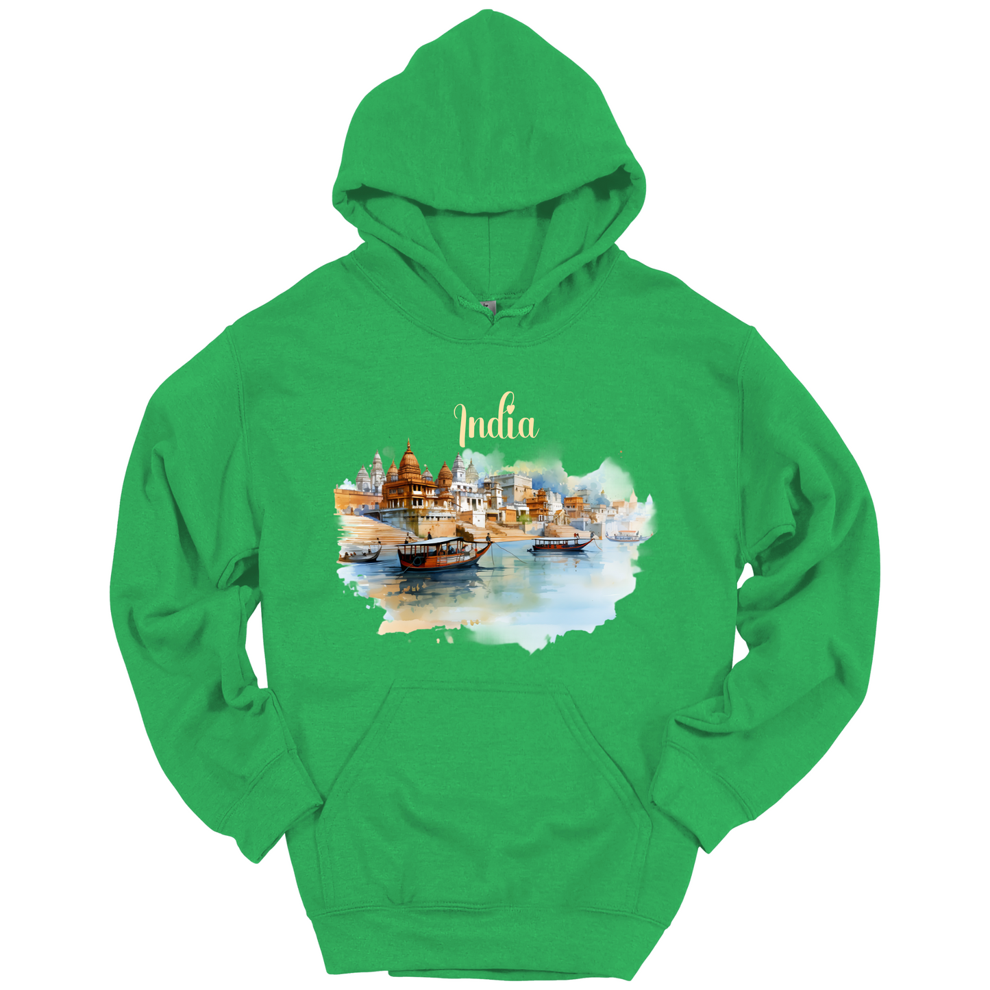 Sacred Waters: Ganga River India Hoodie