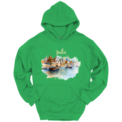 Sacred Waters: Ganga River India Hoodie