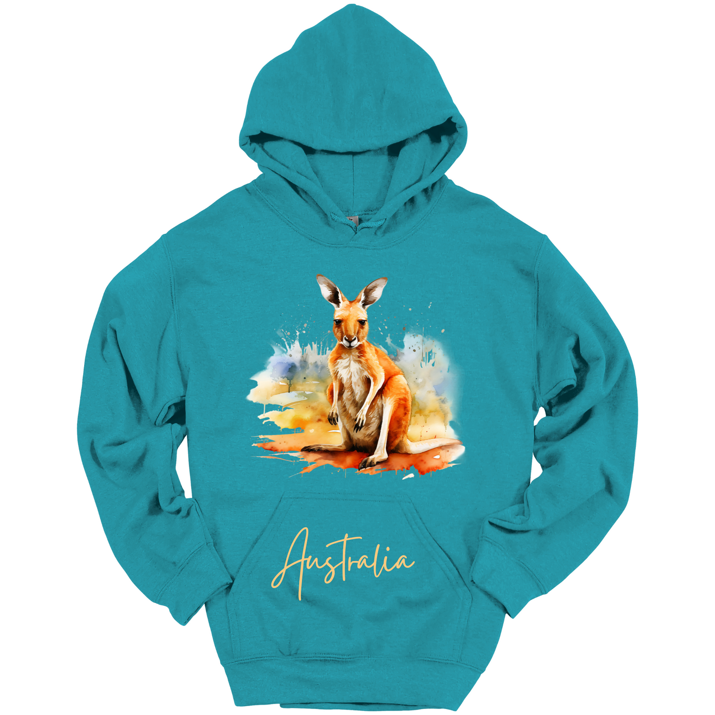 Aussie Hopper Kangaroo Travel Hoodie