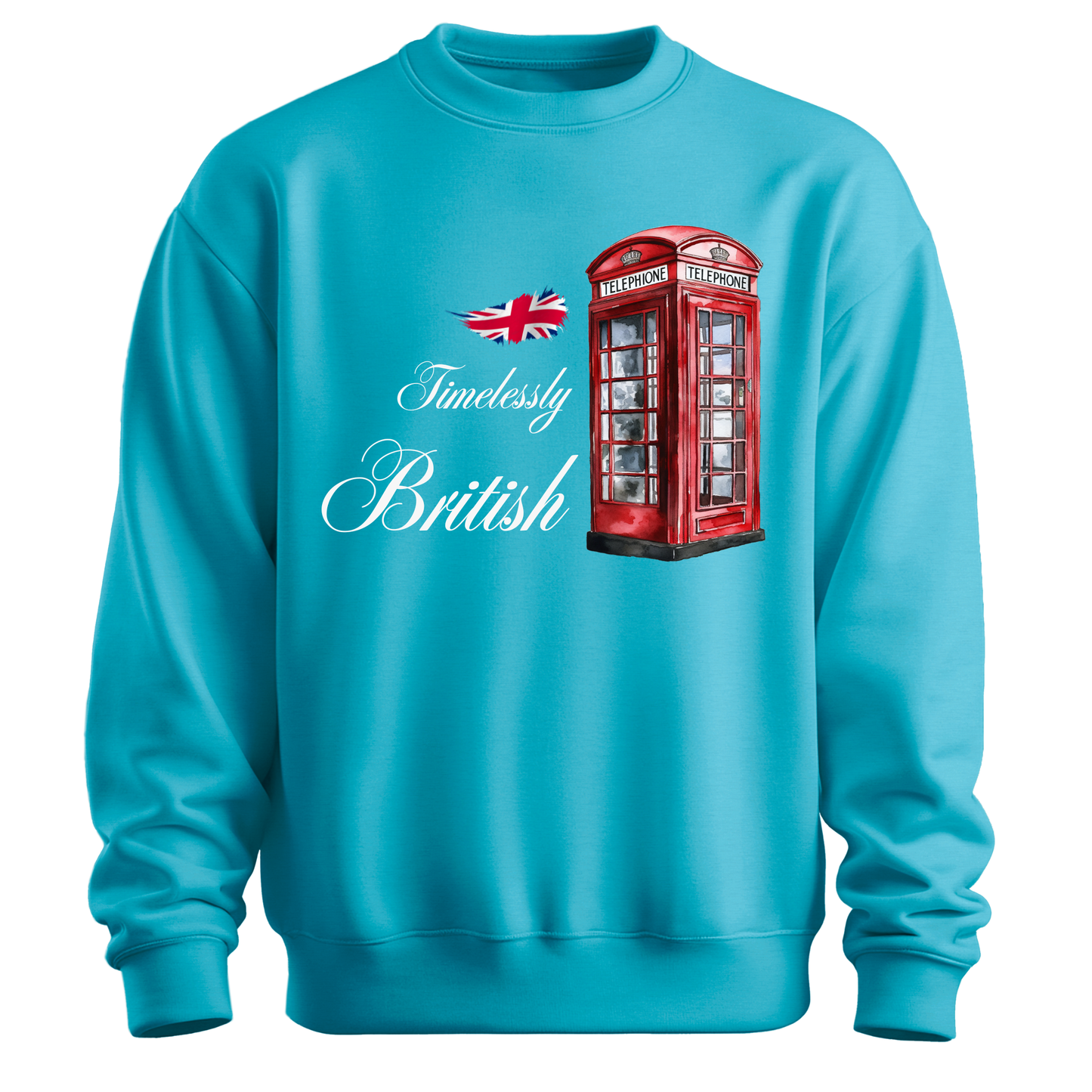 Timelessly British Red Phone Booth Unisex Sweatshirt