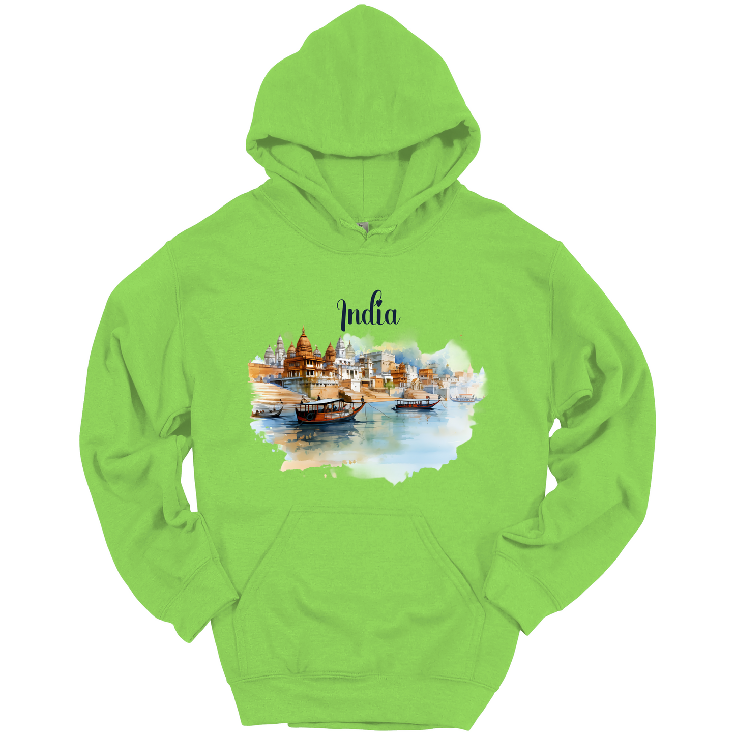 Sacred Waters: Ganga River India Hoodie