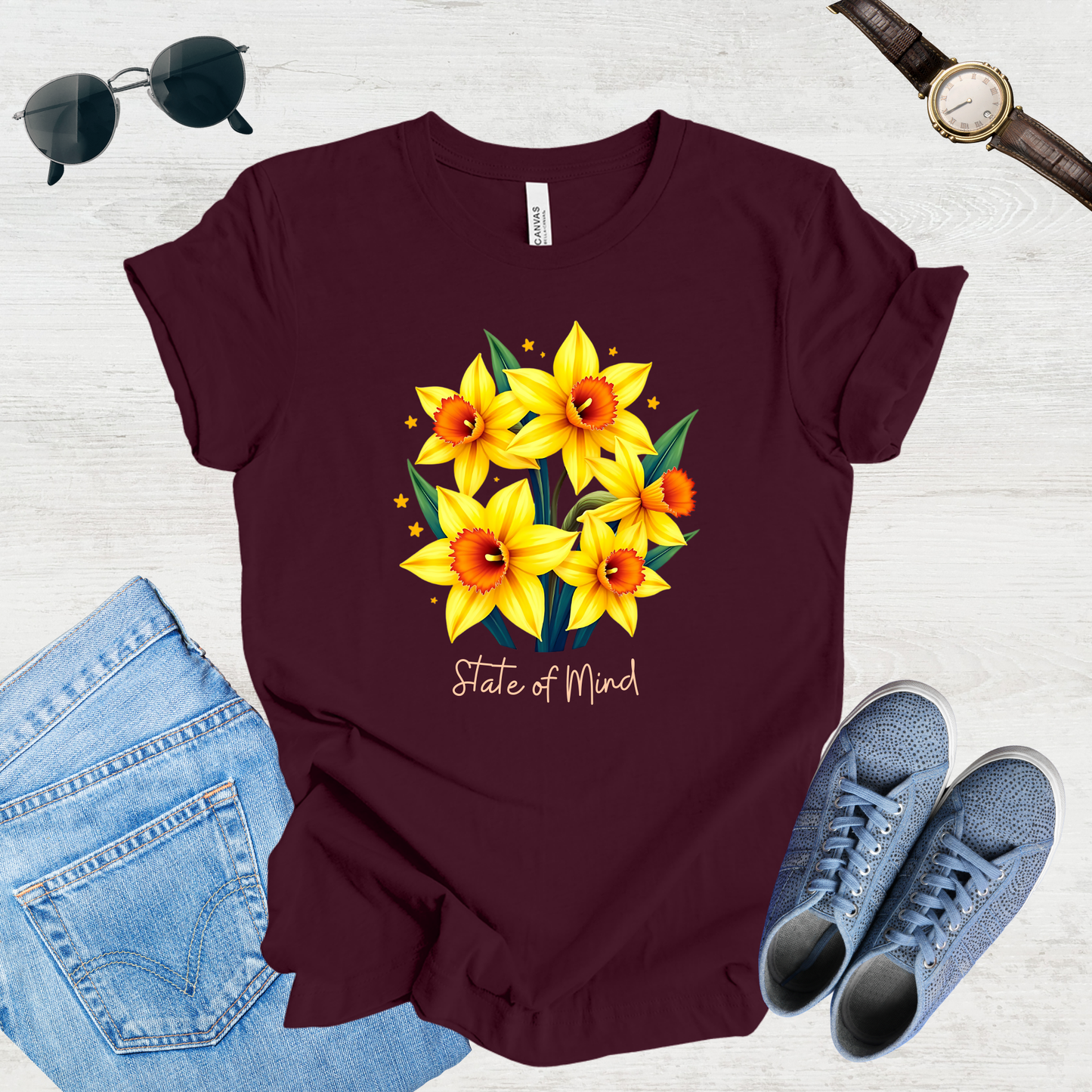 State of Mind Daffodil Bloom Tee
